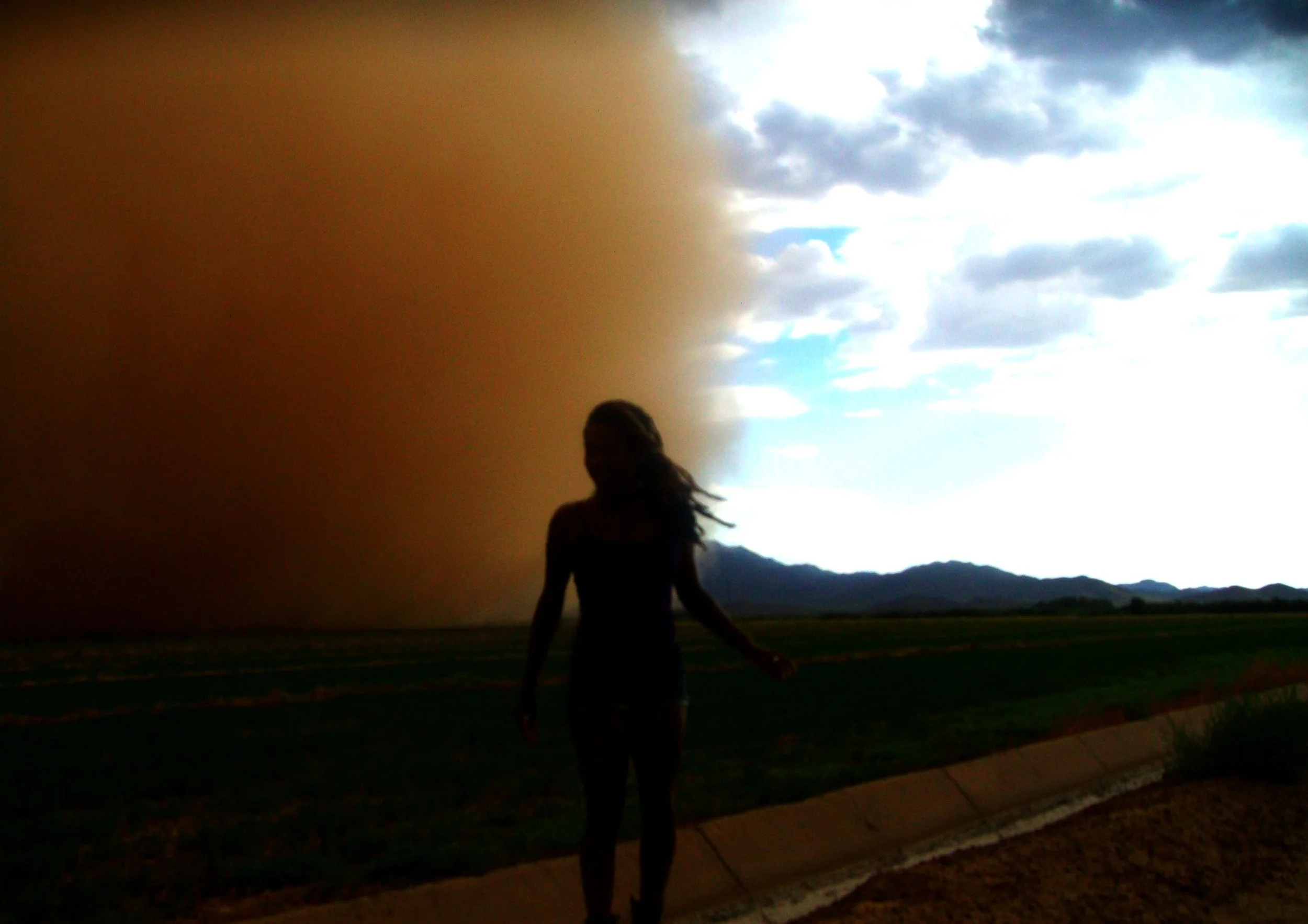 South Phoenix, Gila River Community, Arizona ...Dust storm ◇ 2012