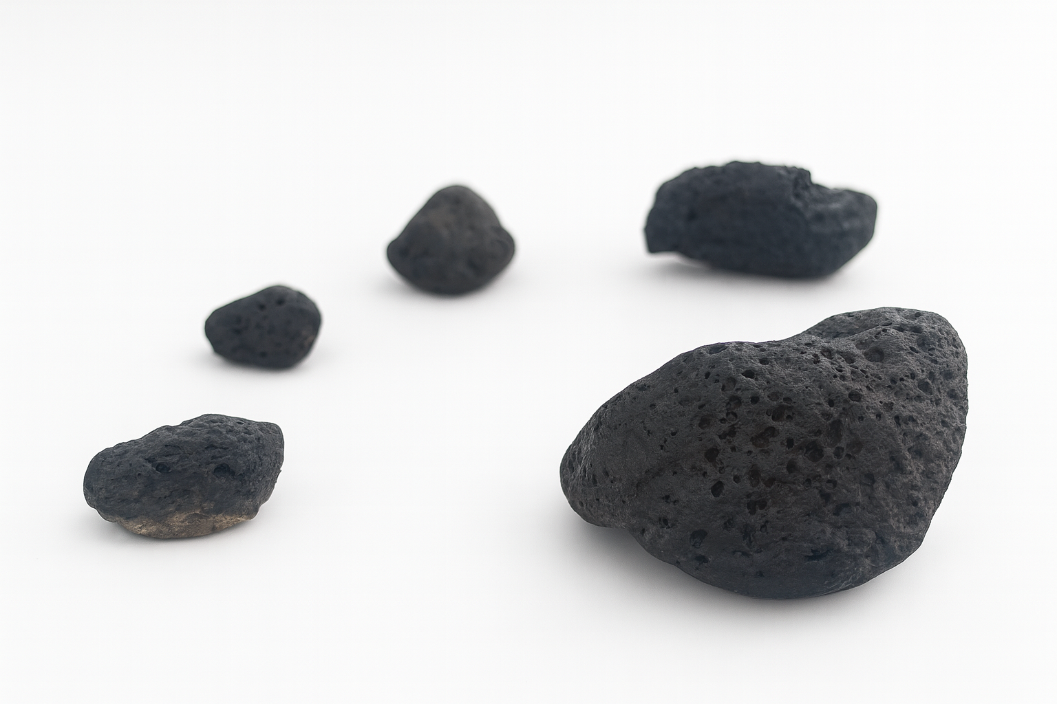 Unpolished volcanic lava stone mineral sourced from desert landscape