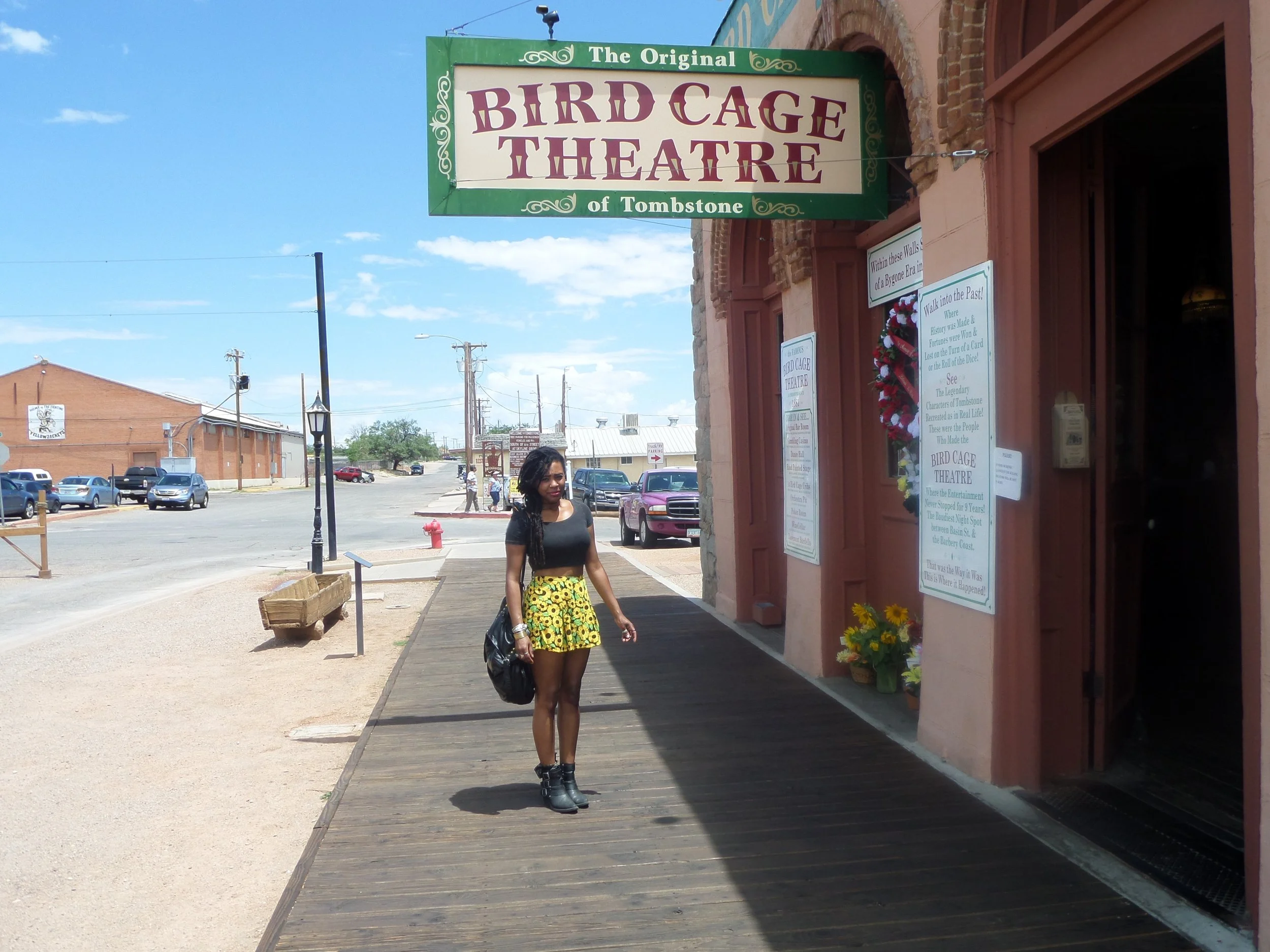 Exterior of the Bird Cage Theatre in Tombstone, Arizona
