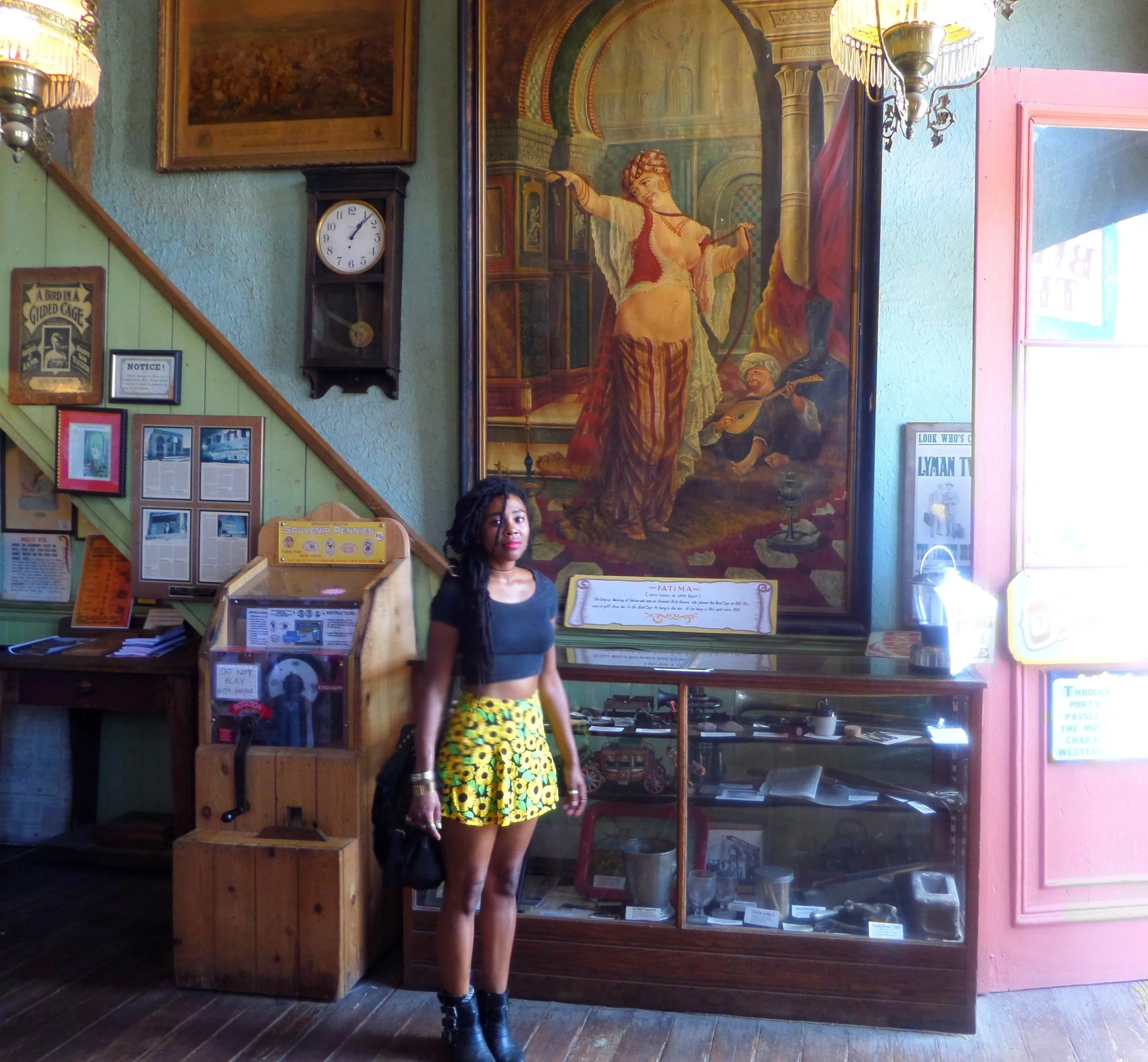 Interior of the Bird Cage Theatre in Tombstone, Arizona