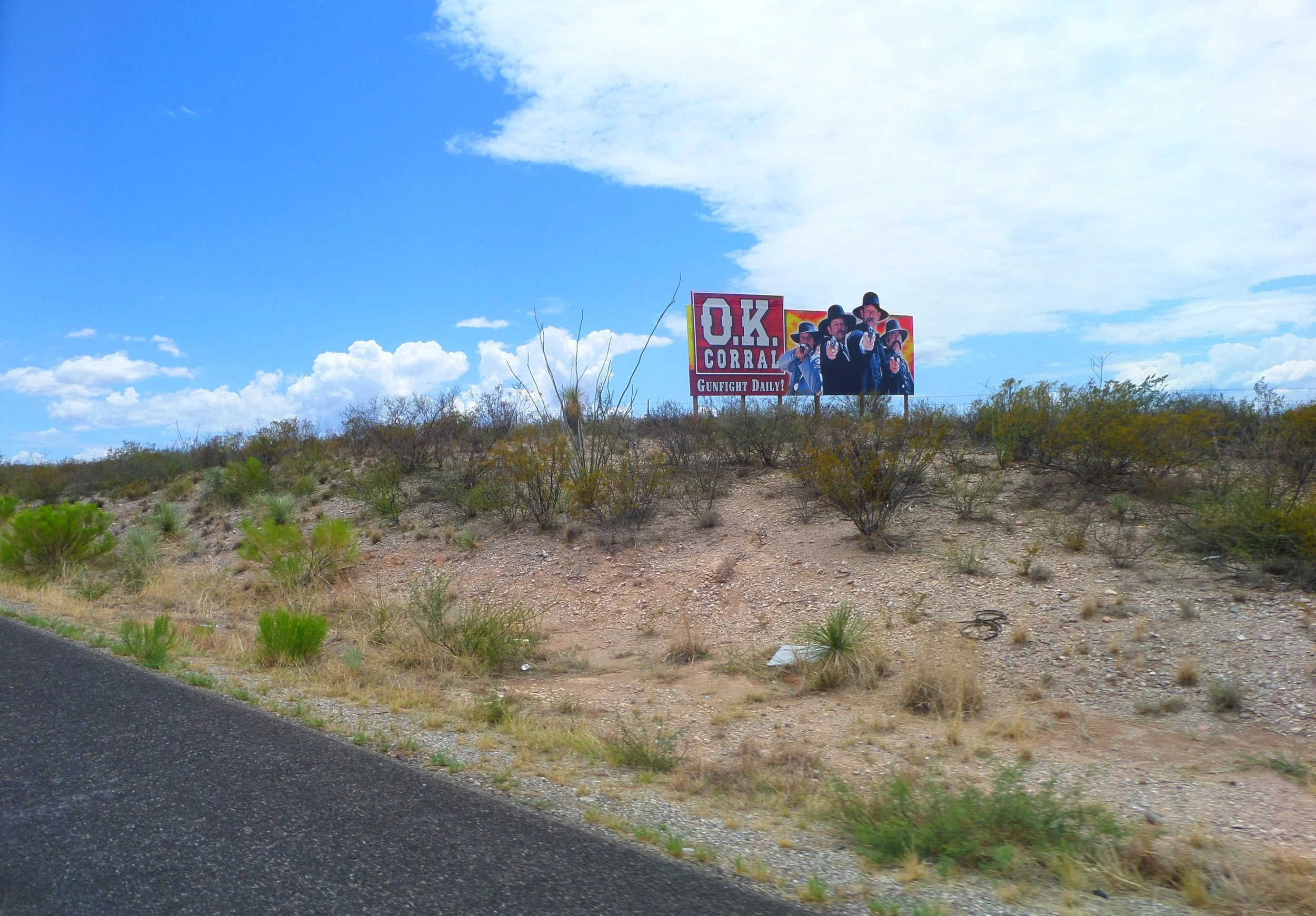 Entrance sign for the OK Corral in Tombstone, Arizona