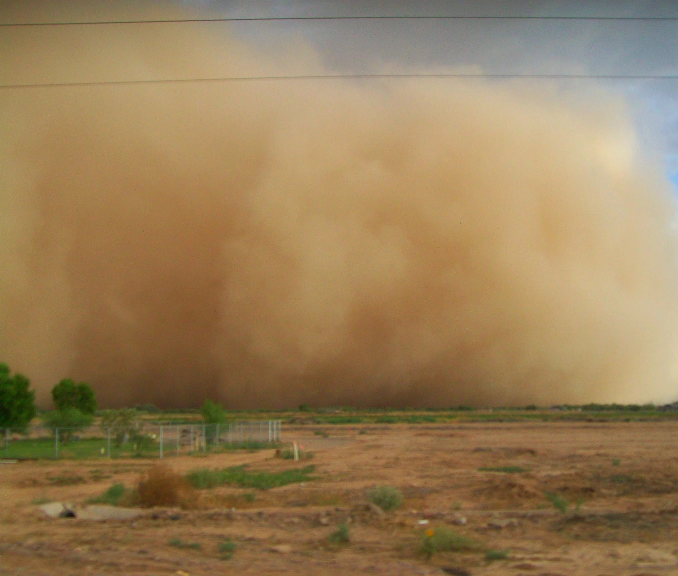 Large haboob advancing across the desert in southern Arizona.
