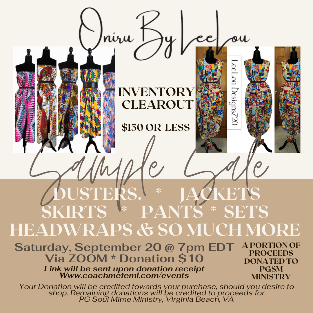 Sample Inventory Clearout Sale