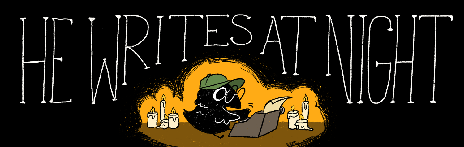  He Writes At Night