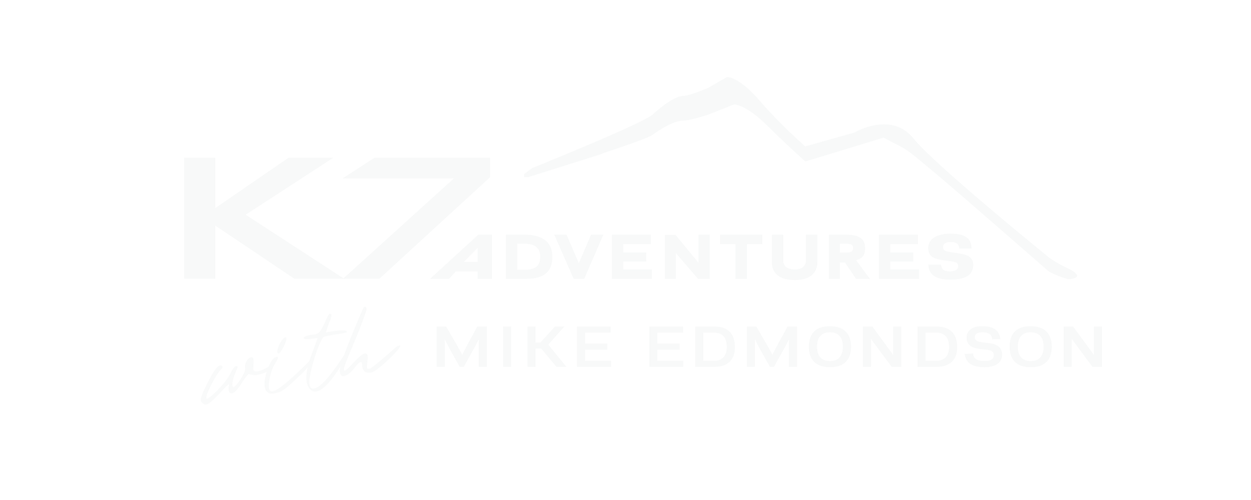 KZ Adventures with Mike Edmondson logo featuring mountain outline and stylized text.