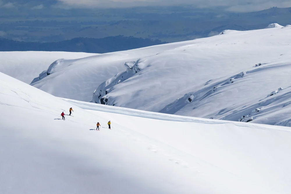 Backcountry ski tour on the Main Range