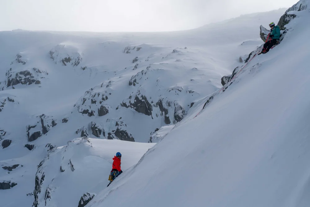 Ski mountaineering ascent in the Snowy Mountains