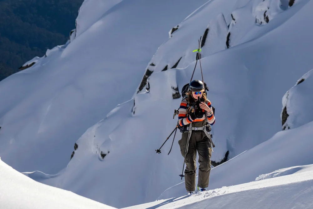 Ski mountaineering skills in the alpine