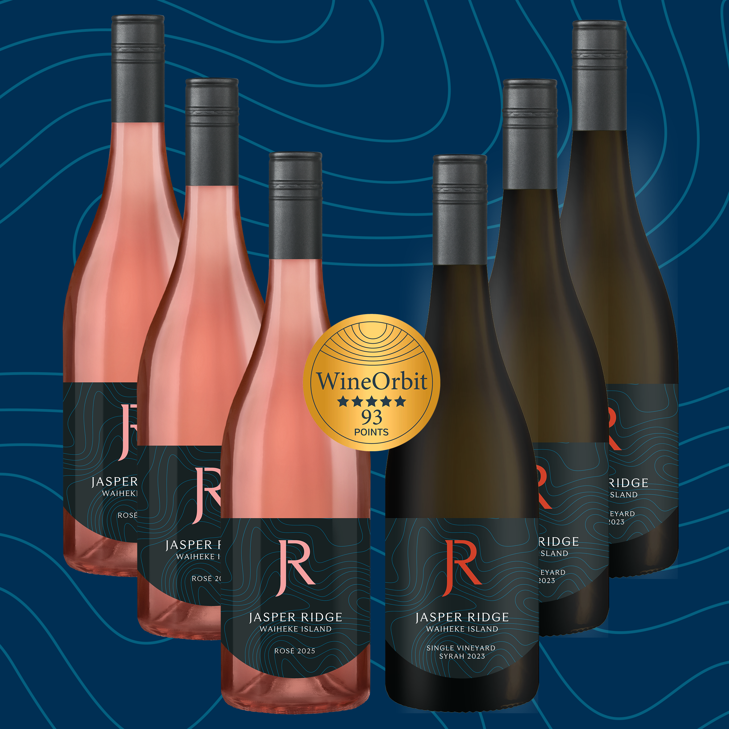 FSC25 SPECIAL: Jasper Ridge Rosé 2025 Single Vineyard Syrah 2023 - Six Bundle