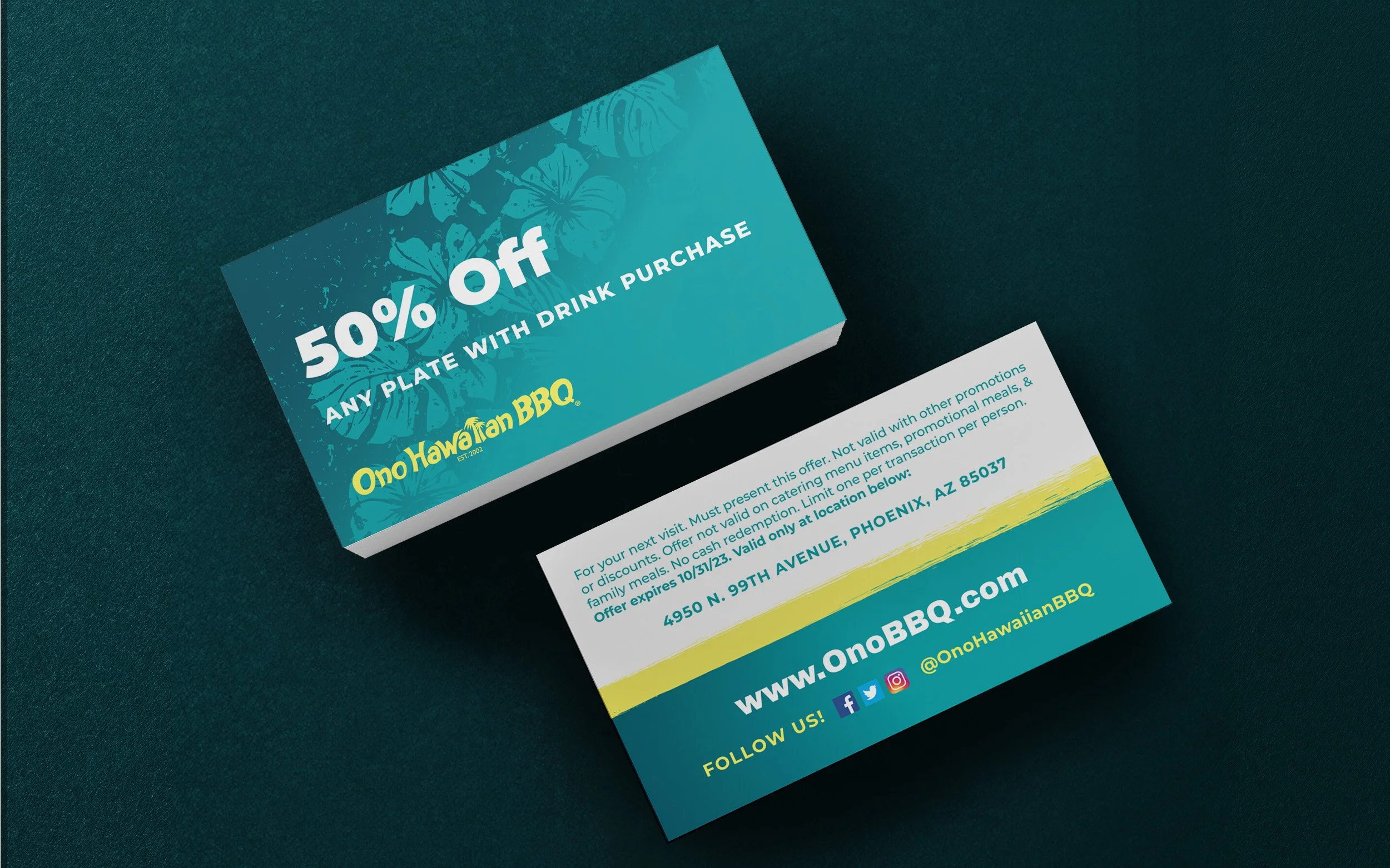 The back of a Bounce Back Card, which includes updated address and expiration date.