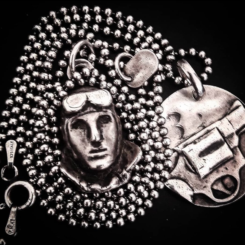 Pilot, WWI pilot, silver jewelry, silber, pendant, Anhänger, Berlin, Prenzlauer Berg