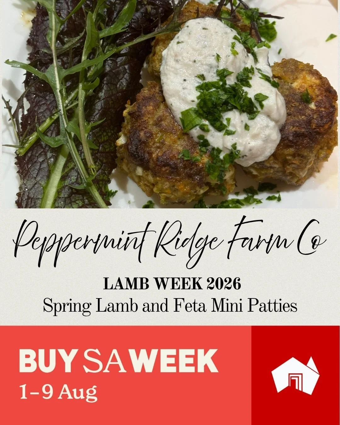 Spring Lamb and Feta Mini Patties