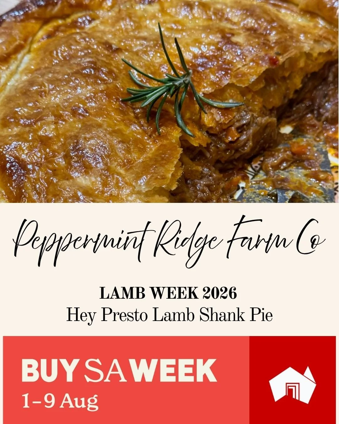 Hey Presto Lamb Shank Pie. Peppermint Ridge Farm Co.