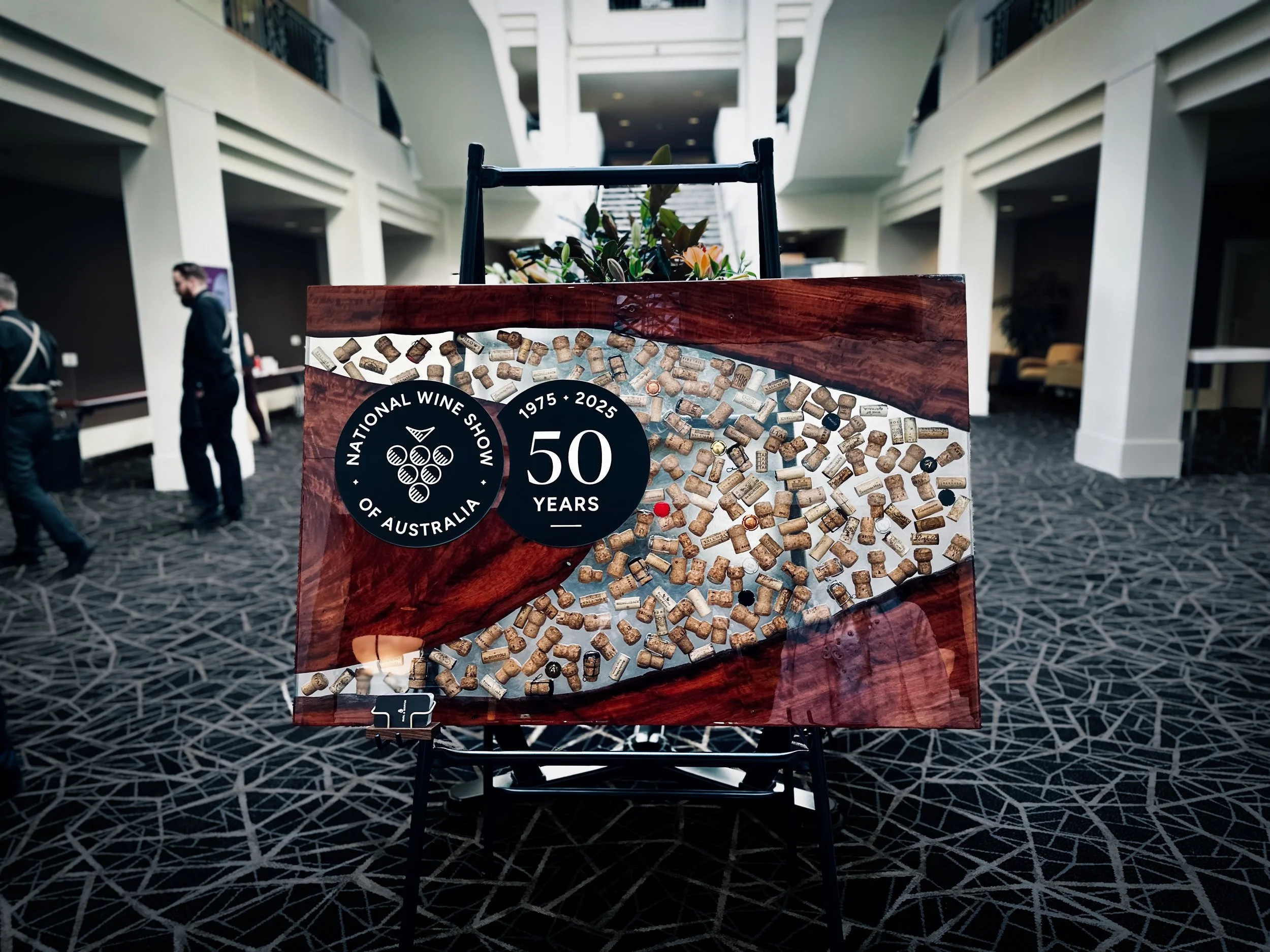 2025 Australian National Wine Show Sign & Coffee Table