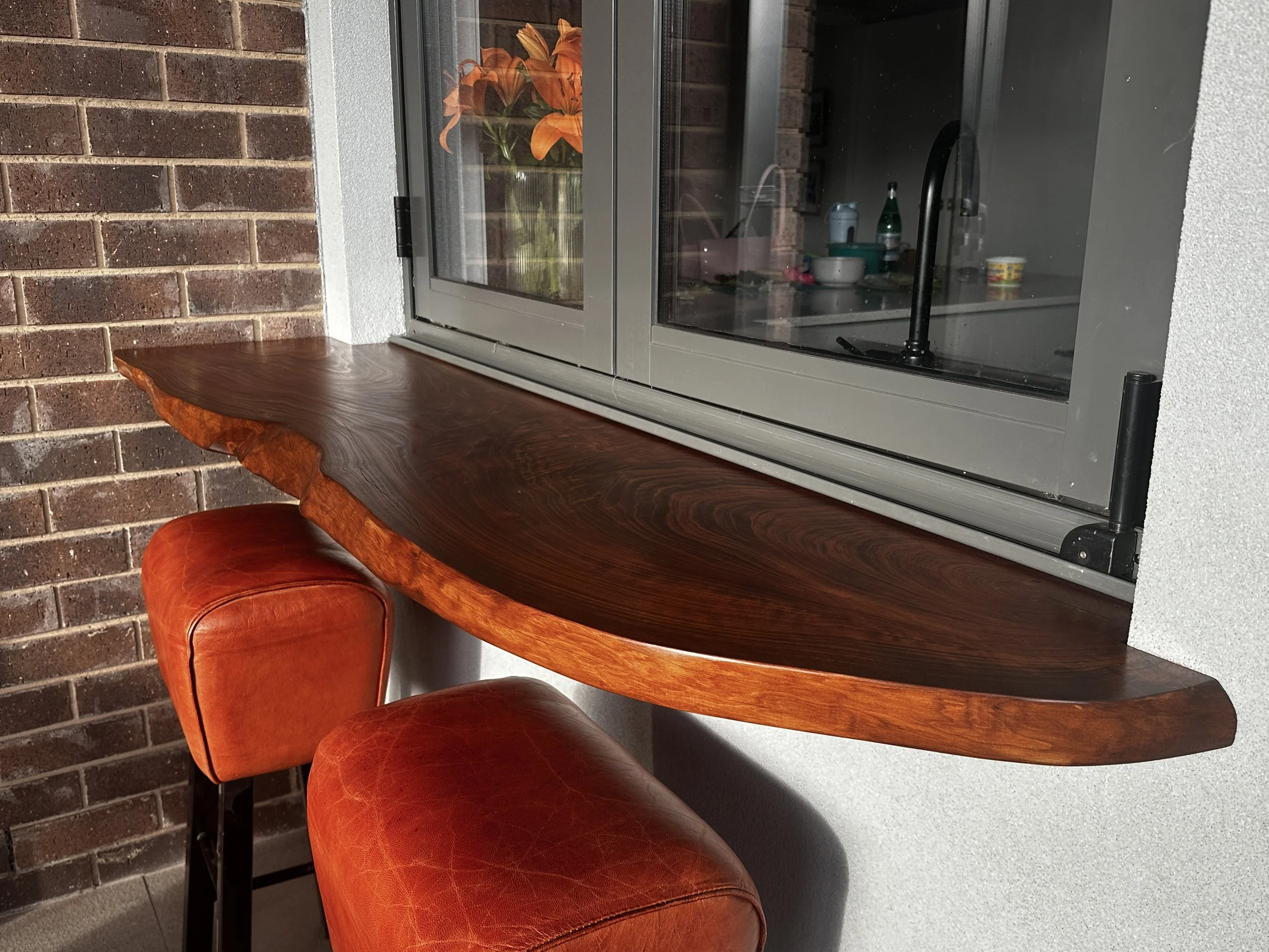 Live Edge Kitchen Servery Bench