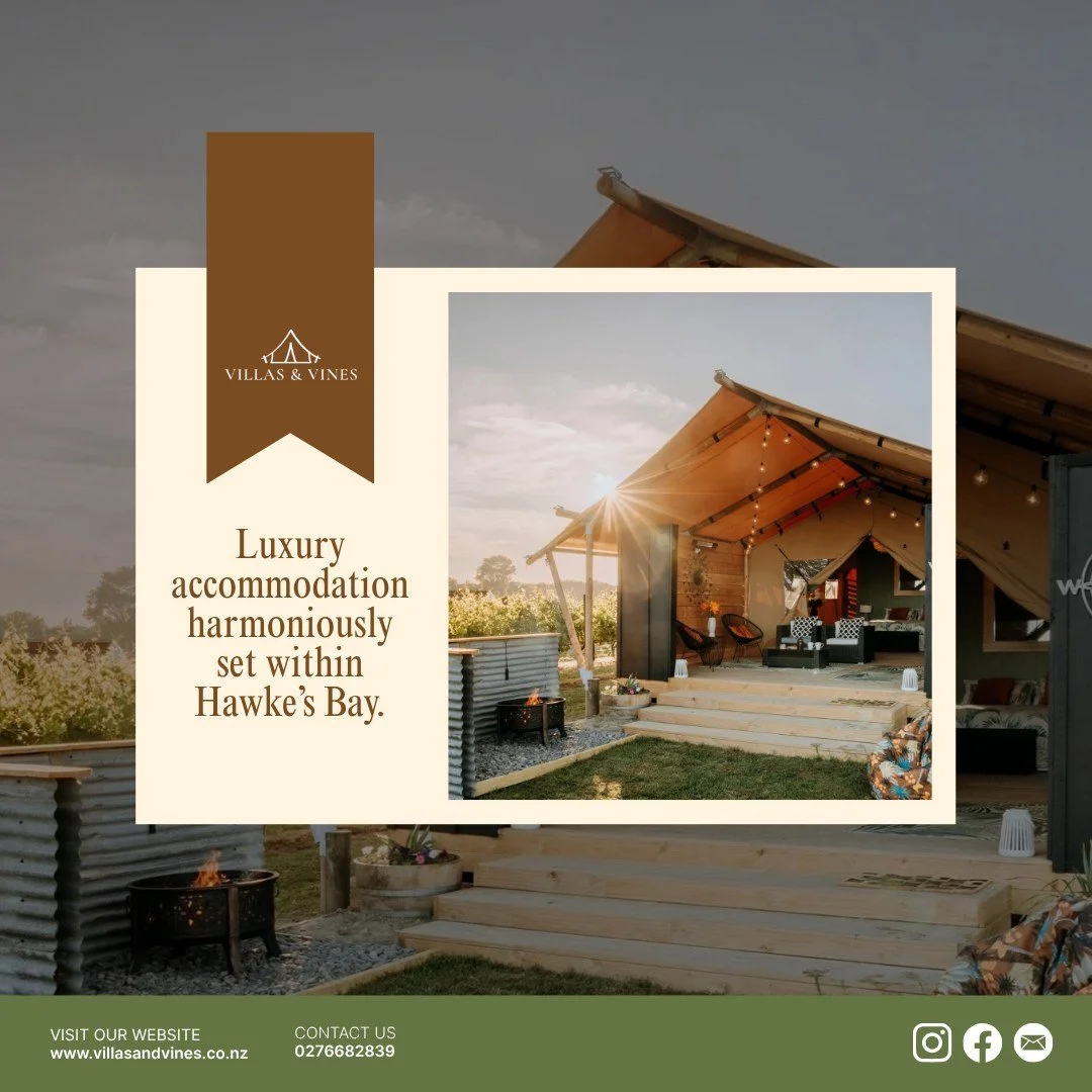 Discover a new way to unwind! Our safari-style glamping villas offer the perfect blend of comfort and natural beauty. Nestled among the vineyards, it&rsquo;s an escape like no other. 

VISIT OUR WEBSITE 

#GlampingLiving #LuxuryGetaway #Wineries #Rom