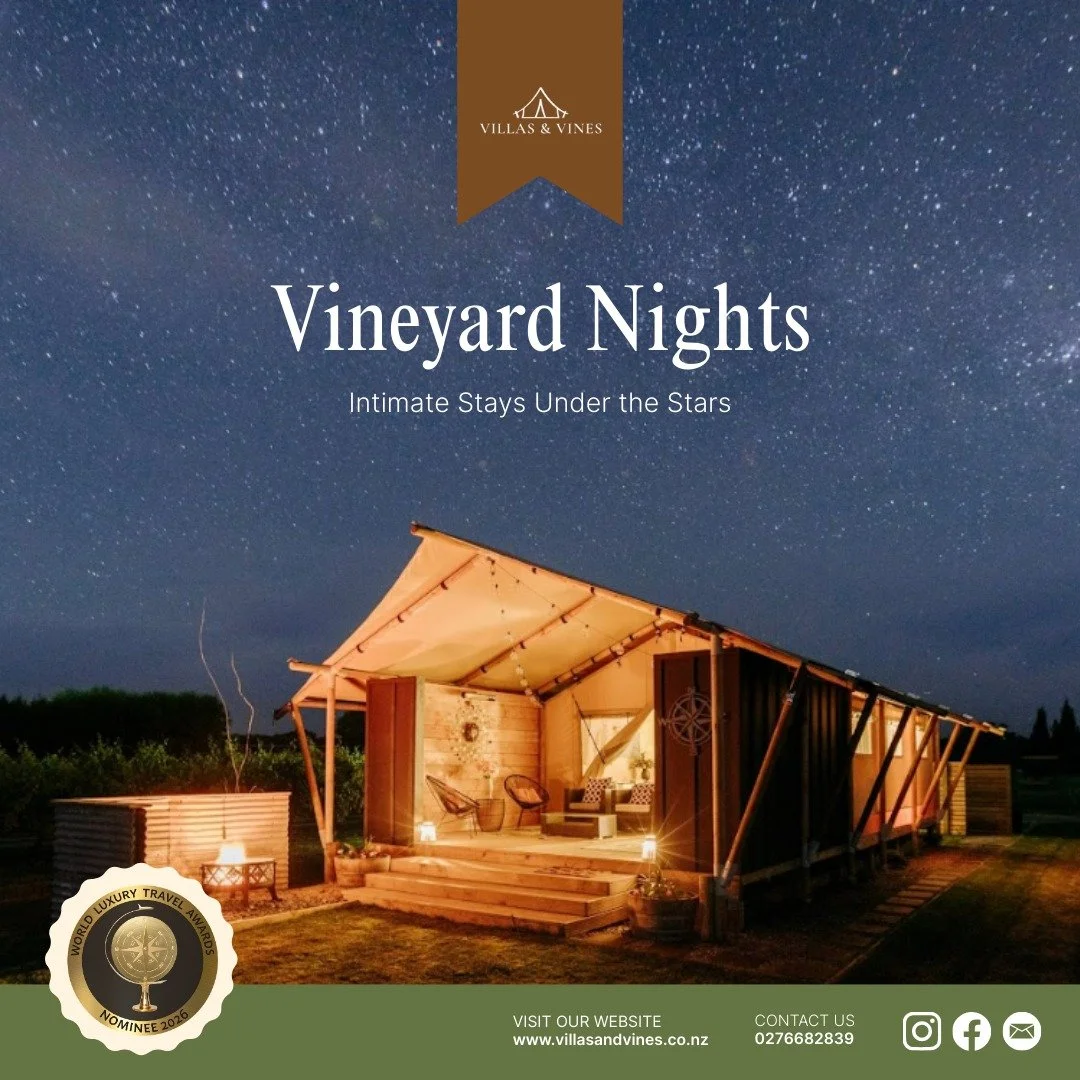 Picture this: You, under a starlit sky, enjoying a glass of fine wine harvested from nearby vineyards. Our safari-style glamping villas offer the perfect romantic getaway for couples seeking unforgettable moments. 

BOOK NOW 

#RomanticGetaway #Luxur
