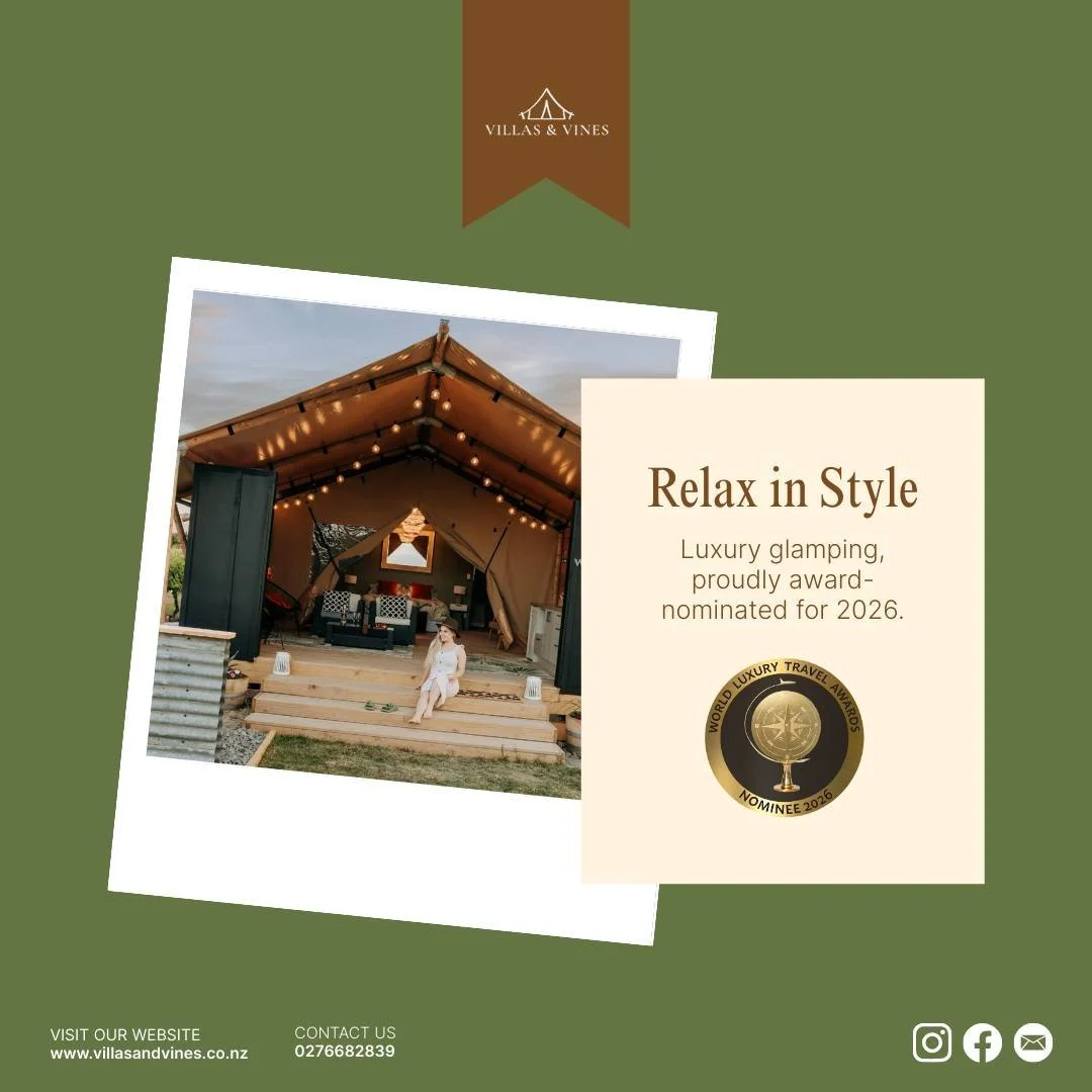 Embrace the charm of nature with a luxurious twist! Our safari-style glamping experiences offer a romantic getaway just minutes away from delightful wineries. Make your reservations today! 

VISIT OUR WEBSITE 

#Glamping #LuxuryEscape #Wineries #Hawk