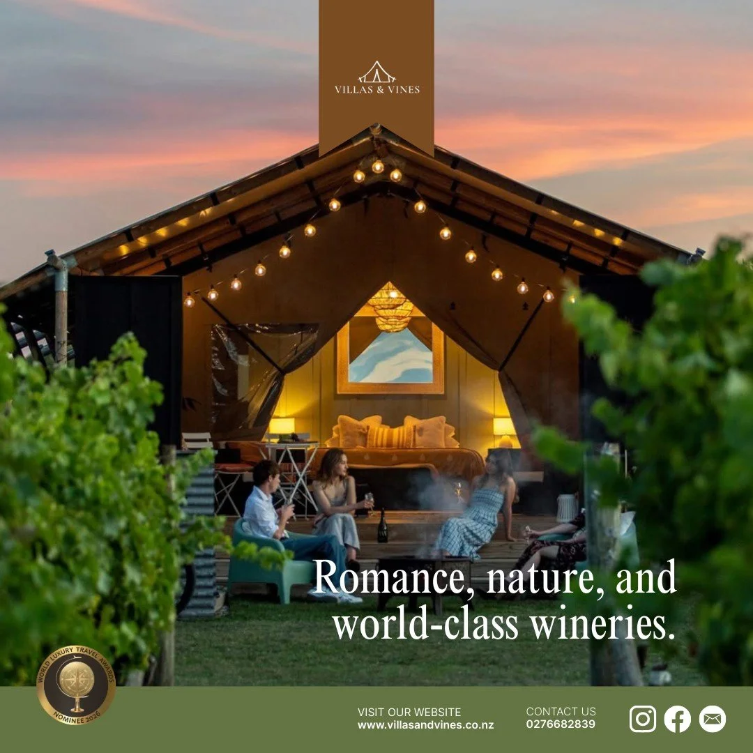 Experience a romantic getaway amidst nature&rsquo;s beauty and the finest wineries. Our luxurious Safari tents offer the perfect blend of comfort and adventure. 

BOOK NOW 

#Glamping #RomanticGetaway #Nature #Luxurious #Wineries