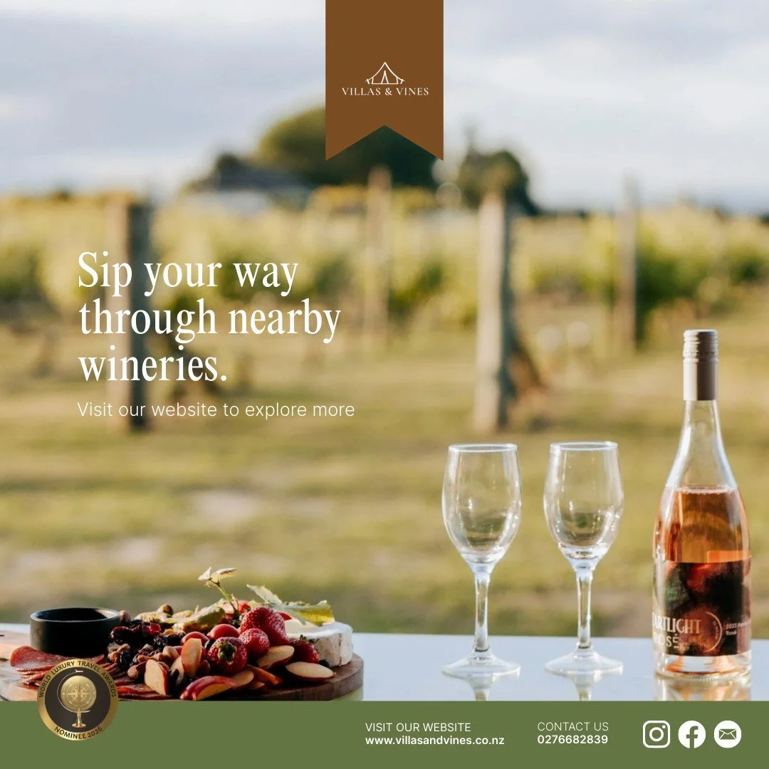 Embrace the serenity of Te Awanga in our stunning Safari tents. Enjoy wine tastings nearby and leisurely cycles through breathtaking landscapes. Your relaxation awaits! 

VISIT OUR WEBSITE 

#TeAwanga #Glamping #Luxurious #Wineries #Nature
