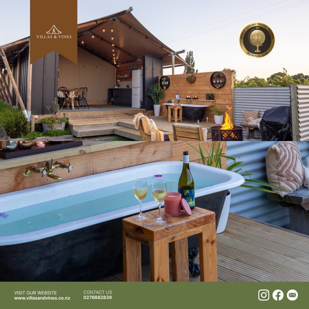 Discover relaxation in our elegantly designed glamping villas. With private access to stunning cycle trails and wineries at your doorstep, nature has never felt so luxurious. 

Learn more: www.villasandvines.co.nz

#Luxurious #Glamping #Wineries #Cyc