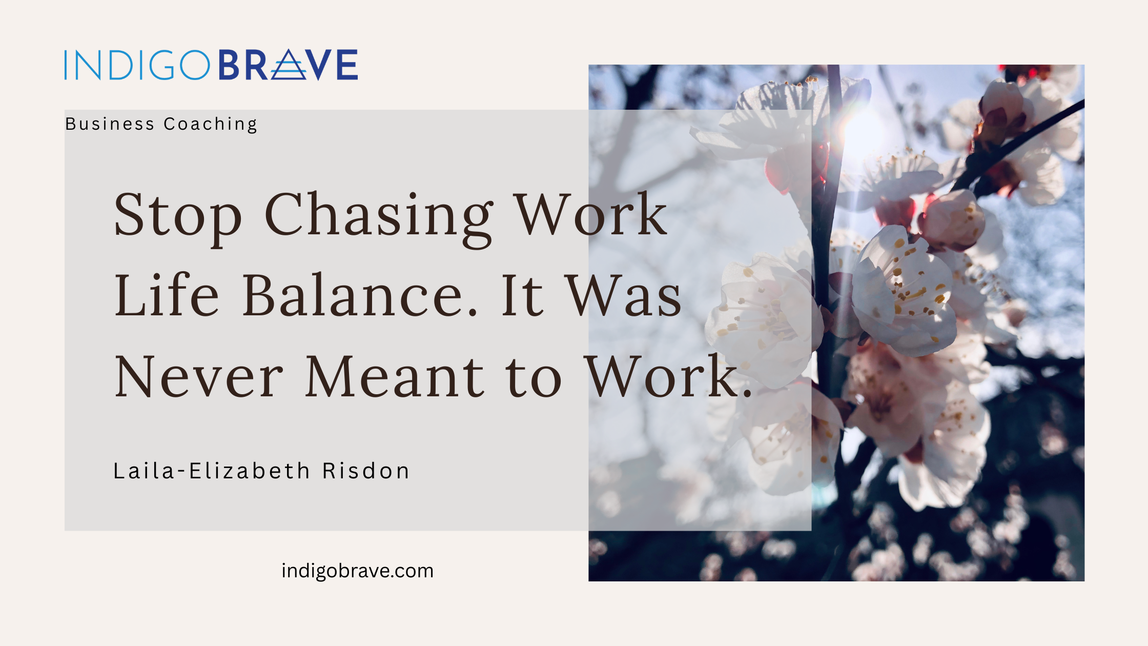 Stop Chasing Work Life Balance. It Was Never Meant to Work.