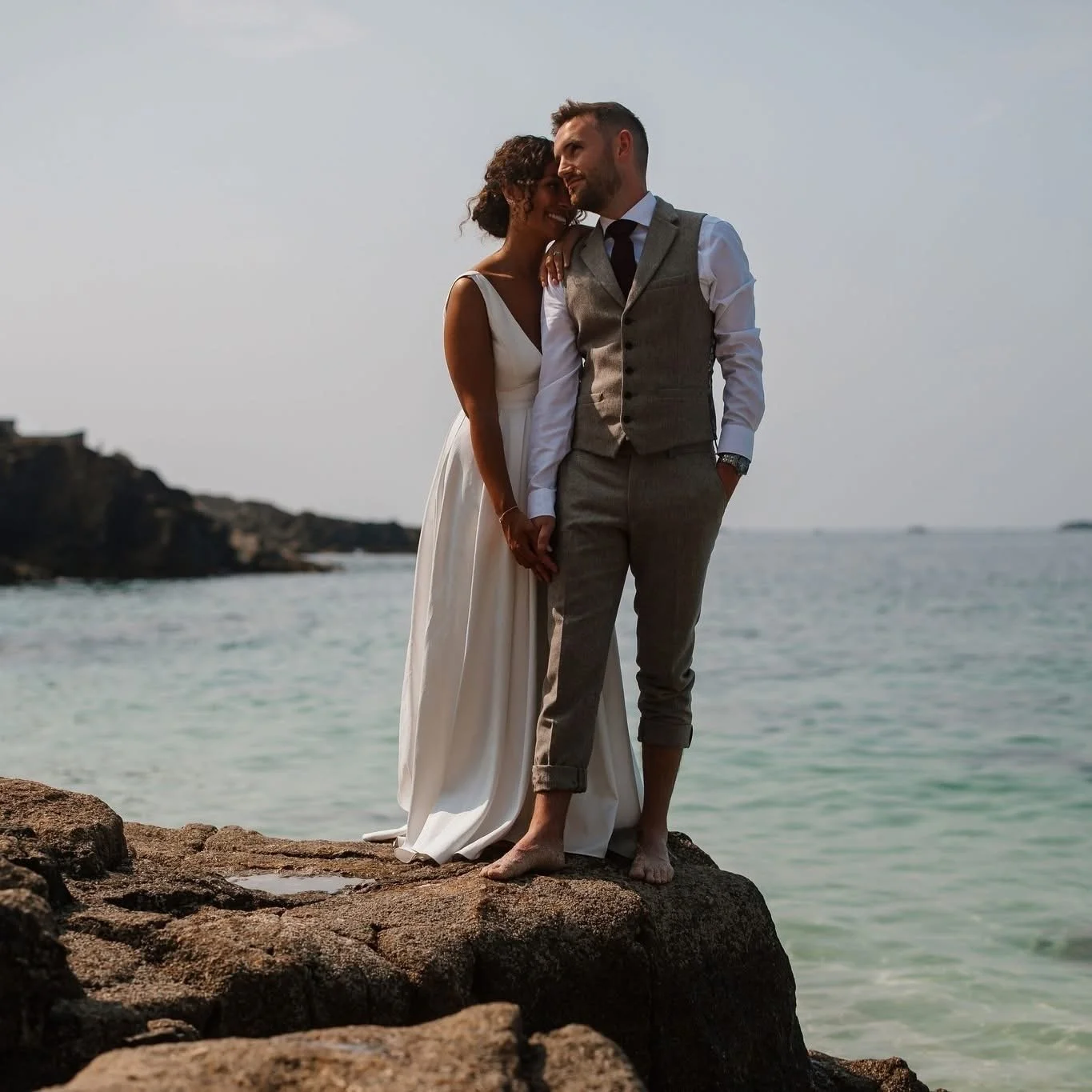 Bride & Groom Cornwall wedding