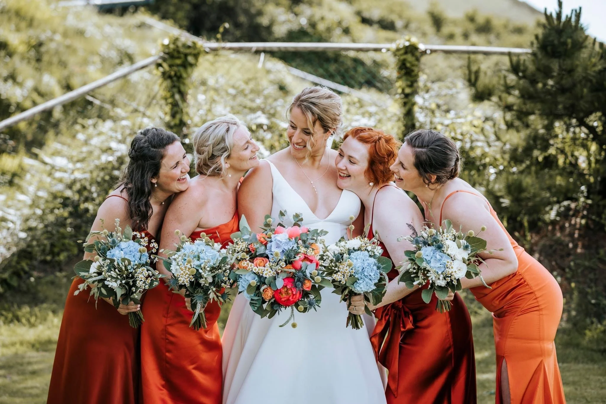 Cornwall wedding with Hair styled and Natural Makeup