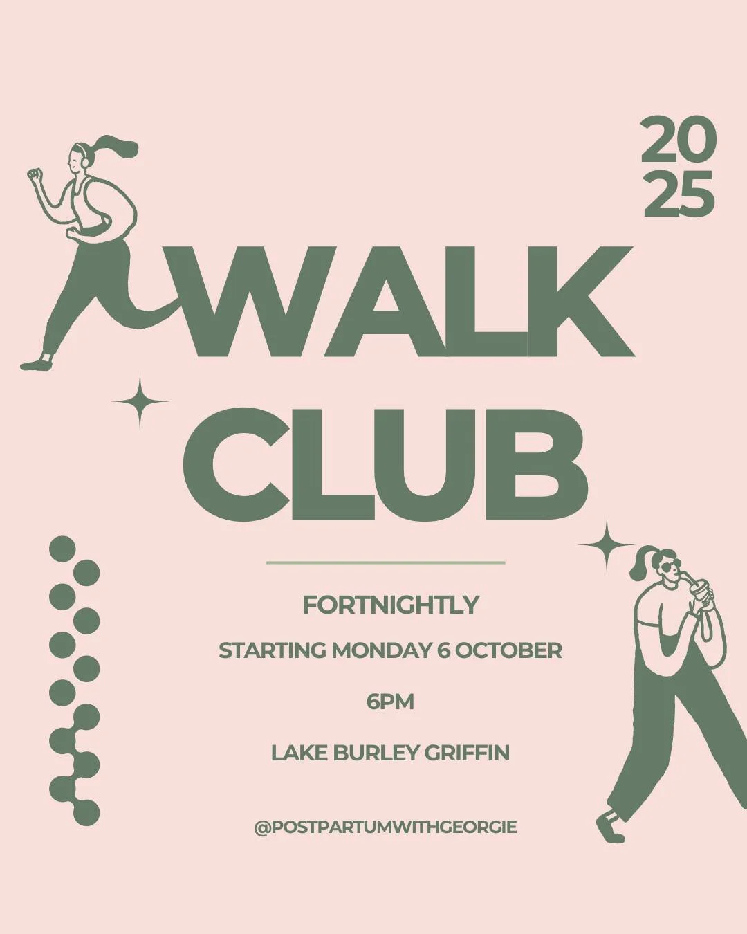 Walk Club is back! πΆ‍βοΈβ¨
Did you know that walking and talking isn’t just good for your body — it’s amazing for your mind too?
With daylight savings coming soon, fortnightly Walk Club is returning! Everyone’s welcome &m
