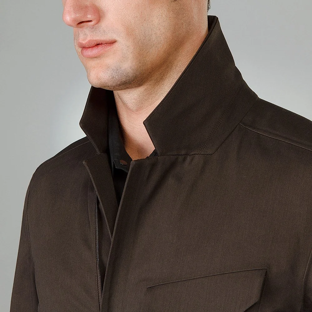 Survey Jacket collar up detail