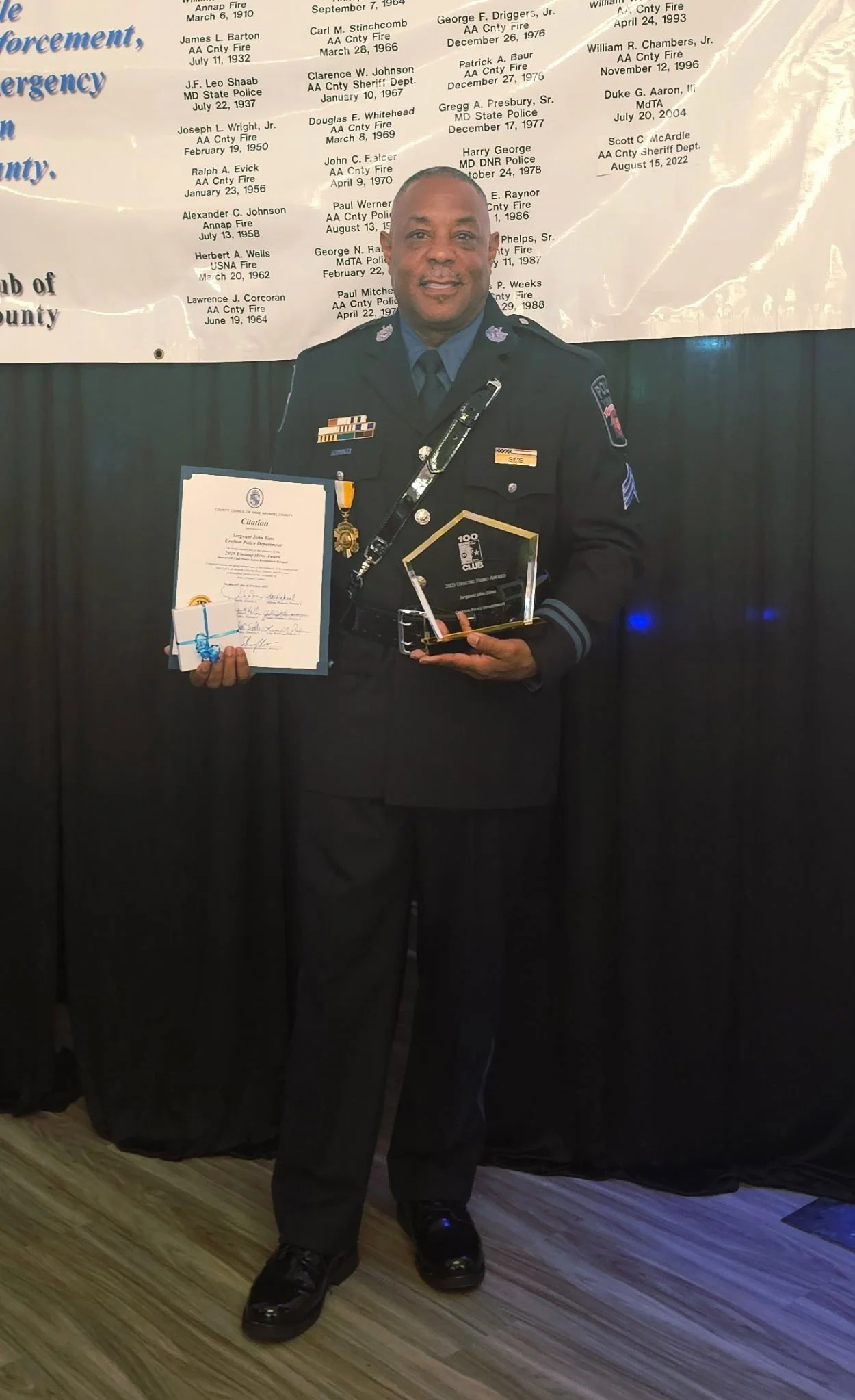 Congratulations Sergeant Sims!