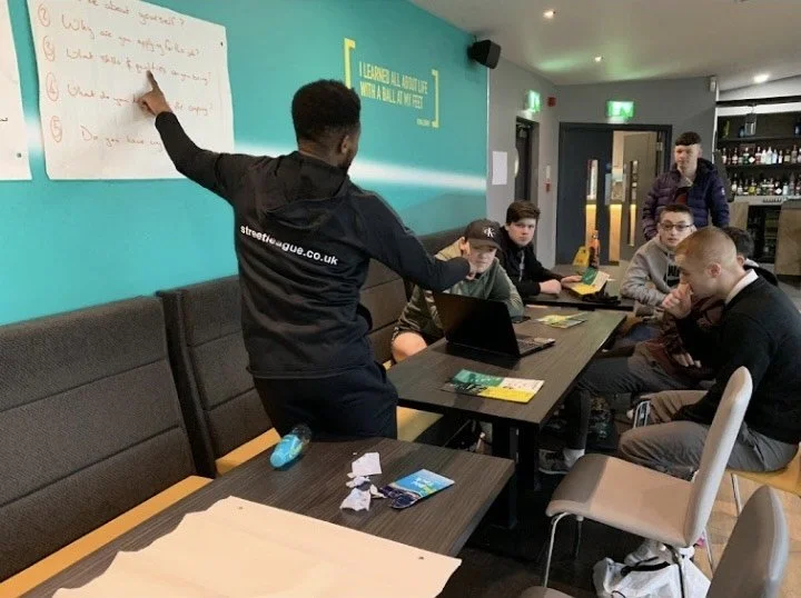 Photo from Sibu's time working in the UK