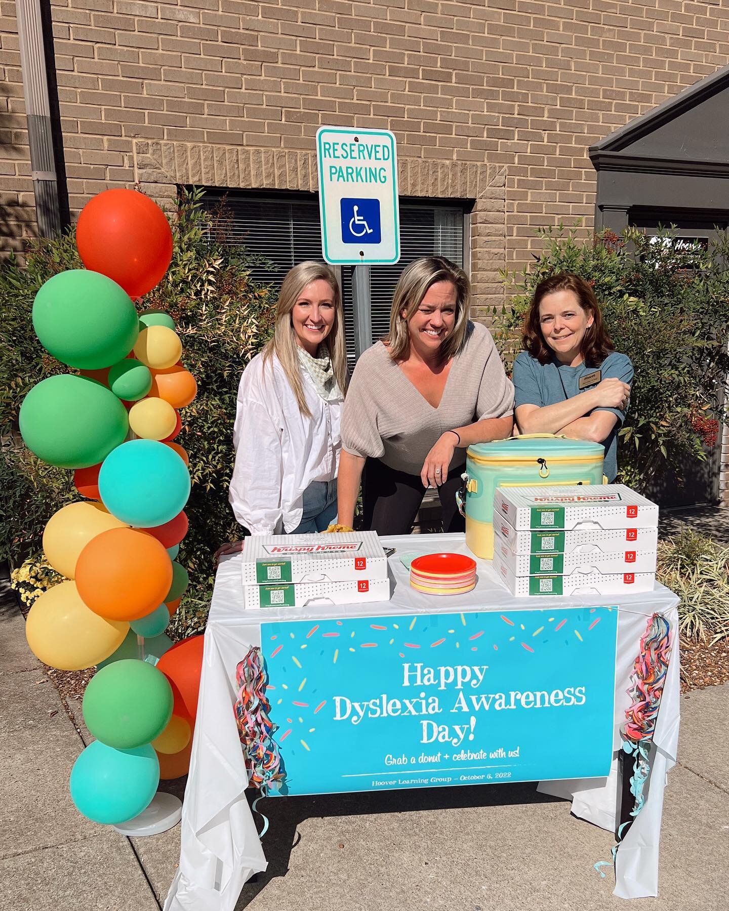 October is Dyslexia Awareness Month, and we celebrated yesterday the best way we know how&mdash; with lots of 🍩 !!!!