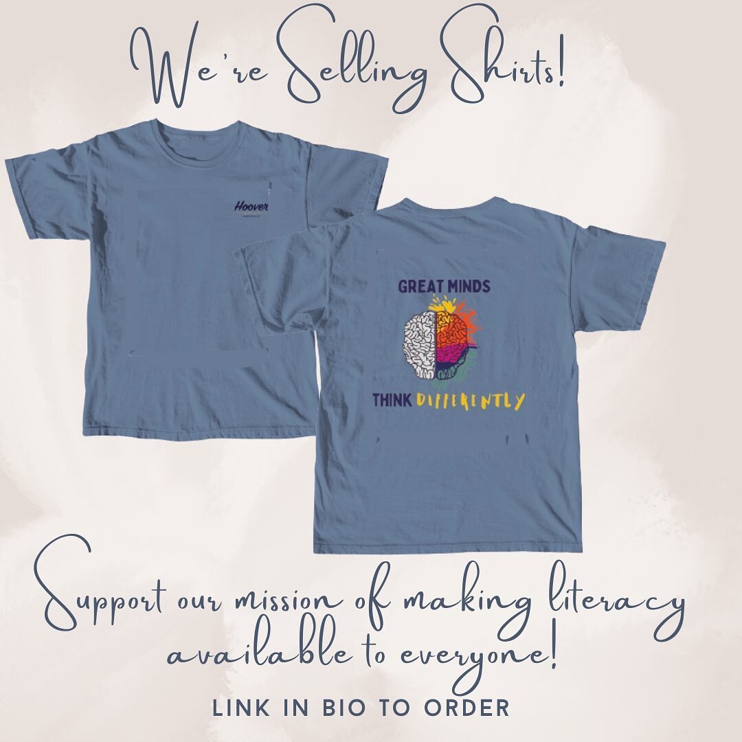 We&rsquo;re so excited that our fundraising campaign has finally launched! By ordering a shirt, you&rsquo;re contributing to HLG&rsquo;s scholarship fund, which helps provide dyslexia therapy in a one-on-one or small group setting. Click the link in 