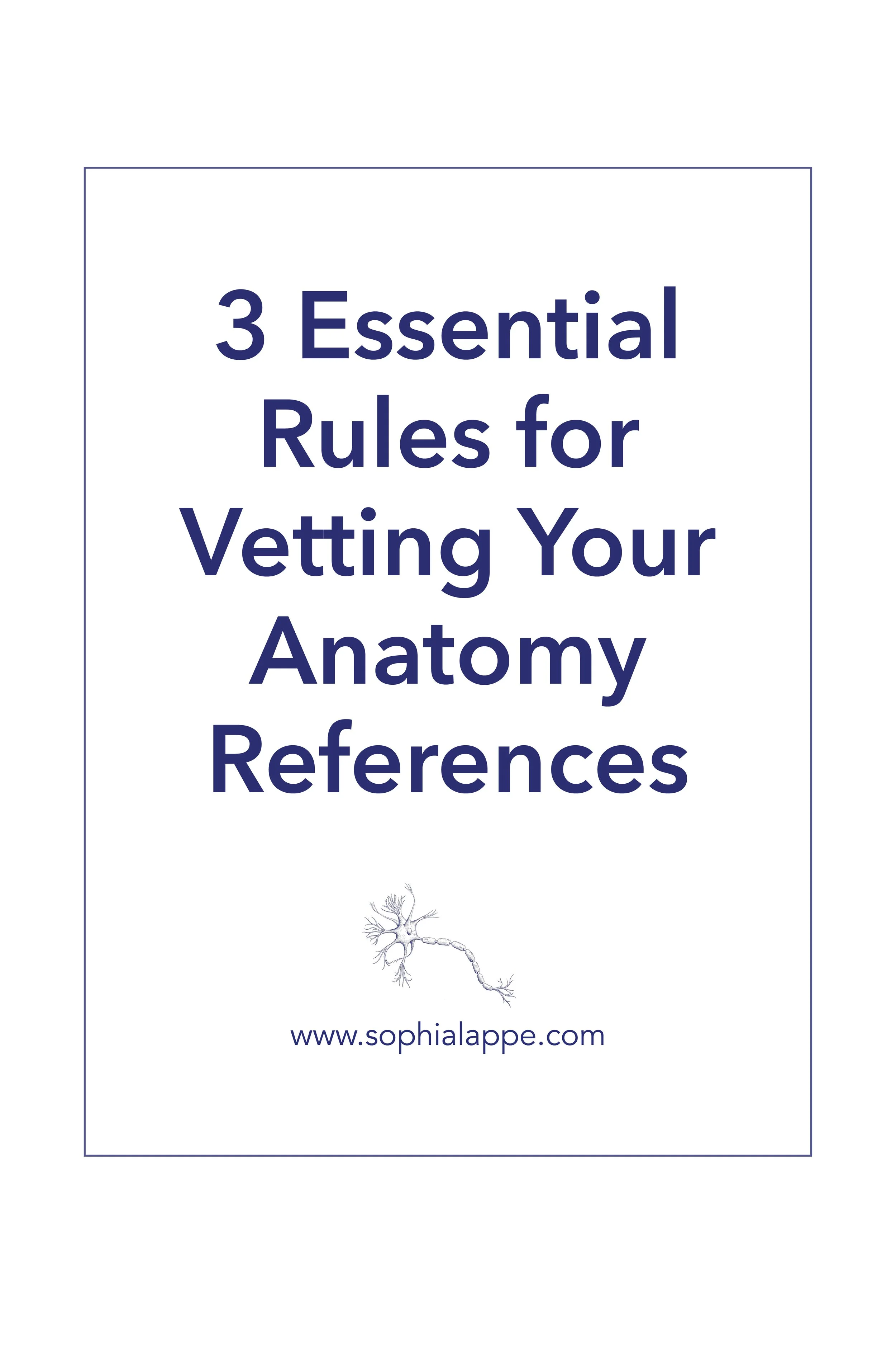 3 Essential Rules for Vetting Your Anatomy References