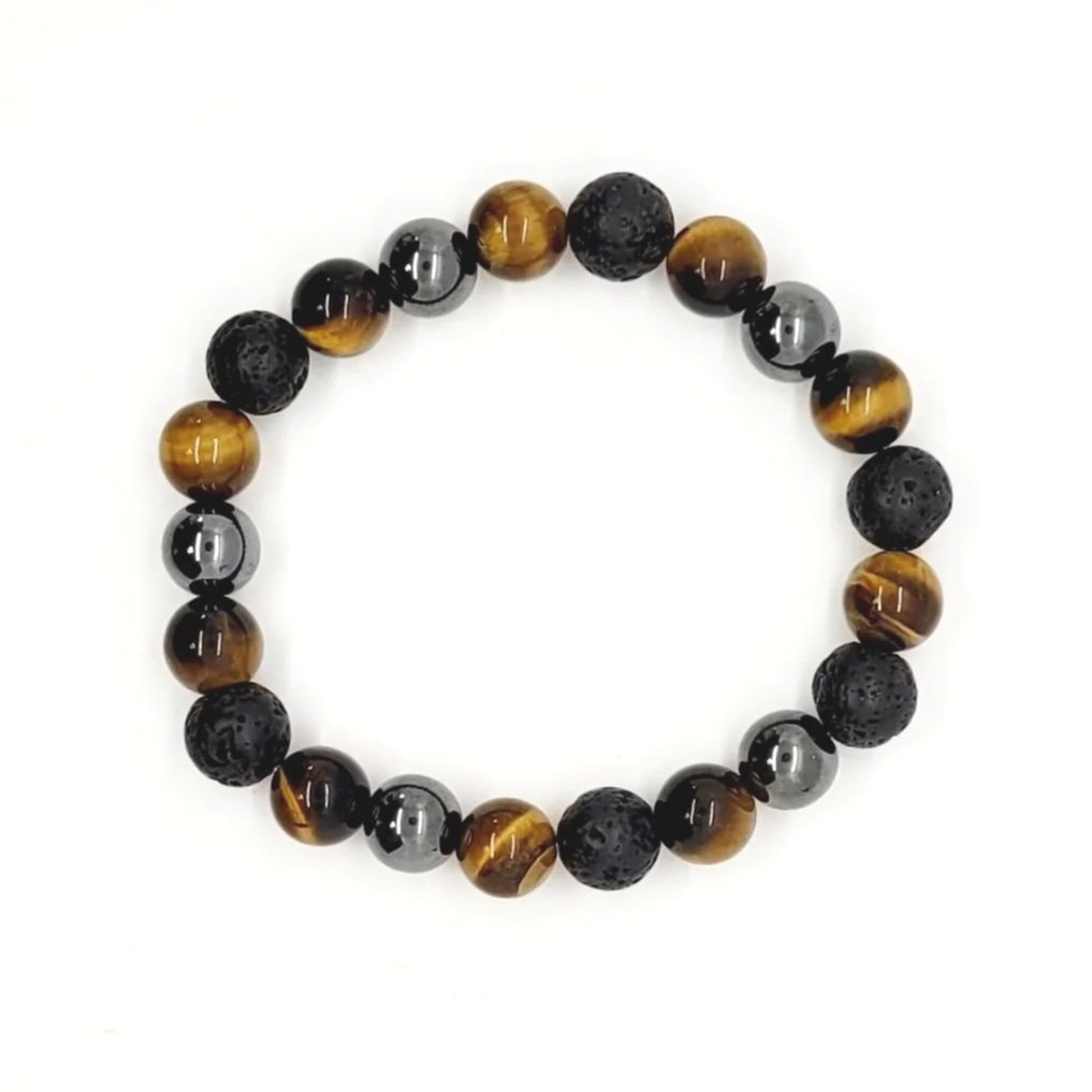 Tiger Eye & Hematite Bracelet