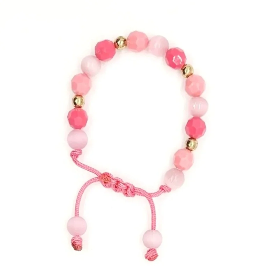 Charming Pink Cat Eye Kids' Bracelet
