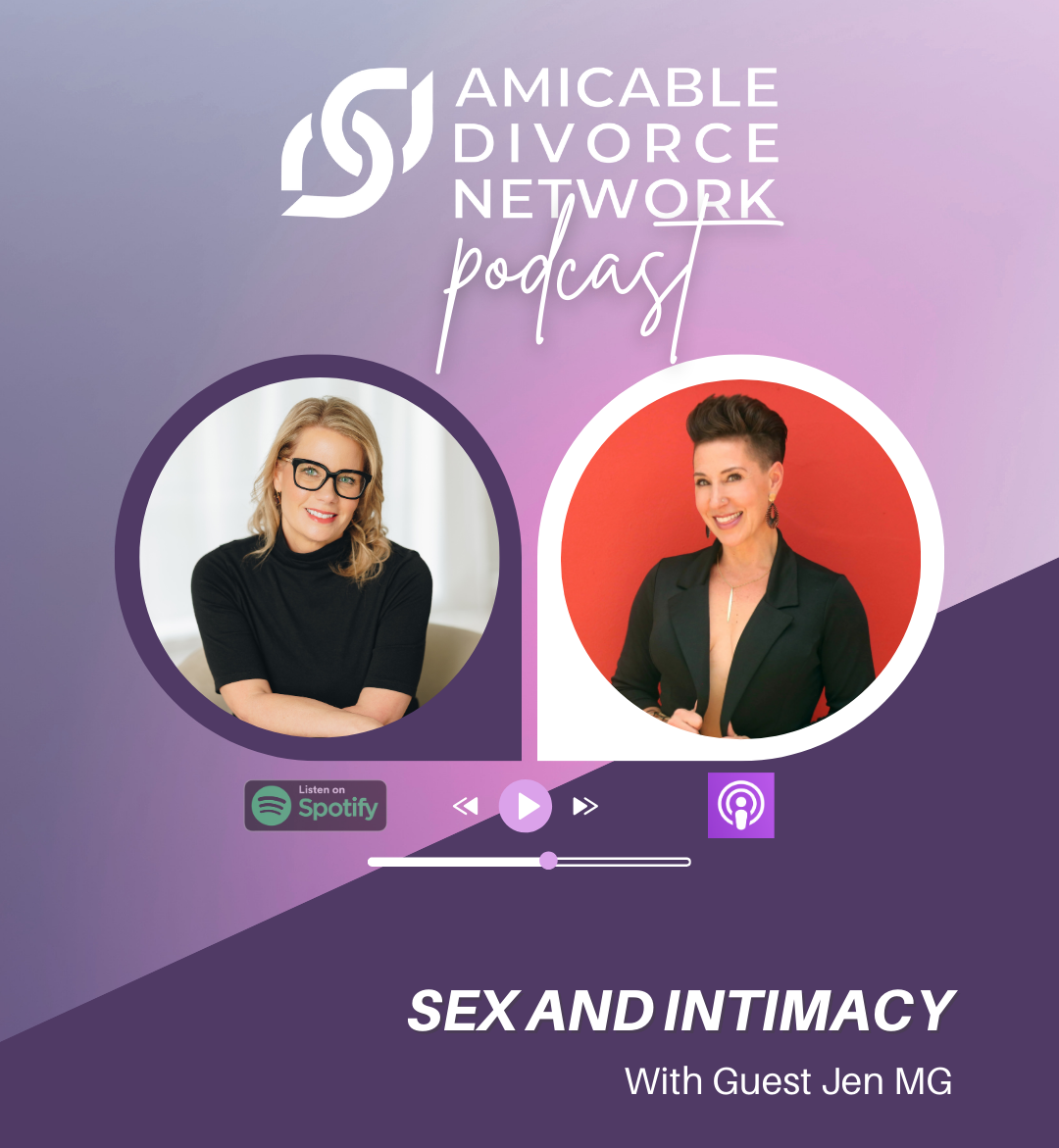 JenMG speaking on The Gray Divorce Podcast about sex, intimacy, and reclaiming desire after 50 in long-term relationships.