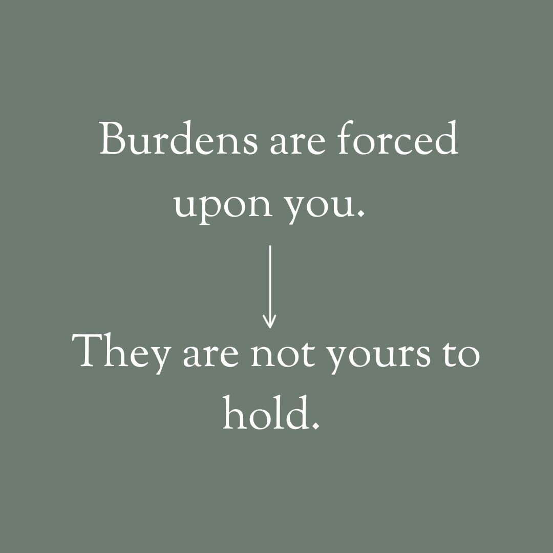 When you carry a burden for long enough, you understandably assume that it must be a part of you.

If you dig a little deeper though, you may recognize these beliefs or feelings in others around you.

Maybe your mother is driven by her belief that sh