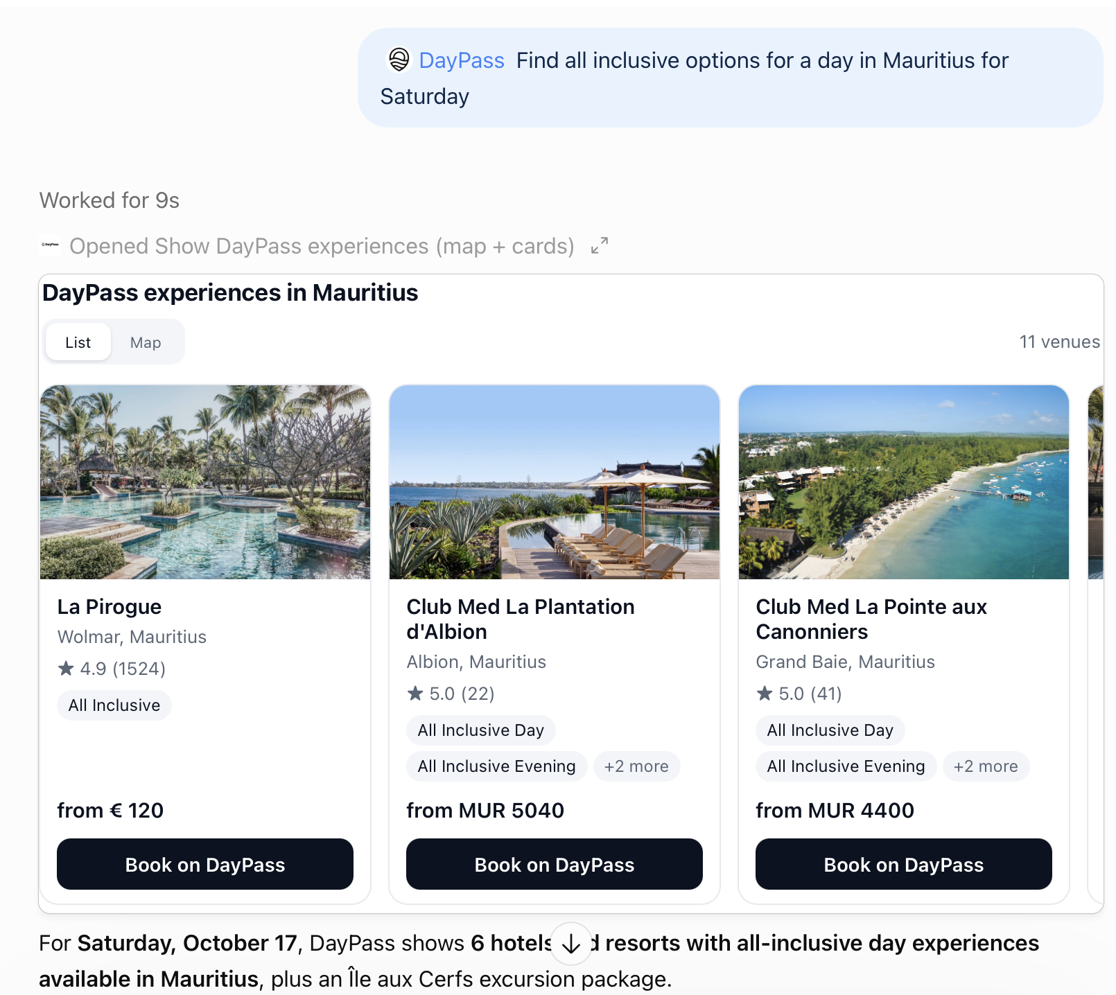 Book a Hotel Pool Day with ChatGPT or Claude