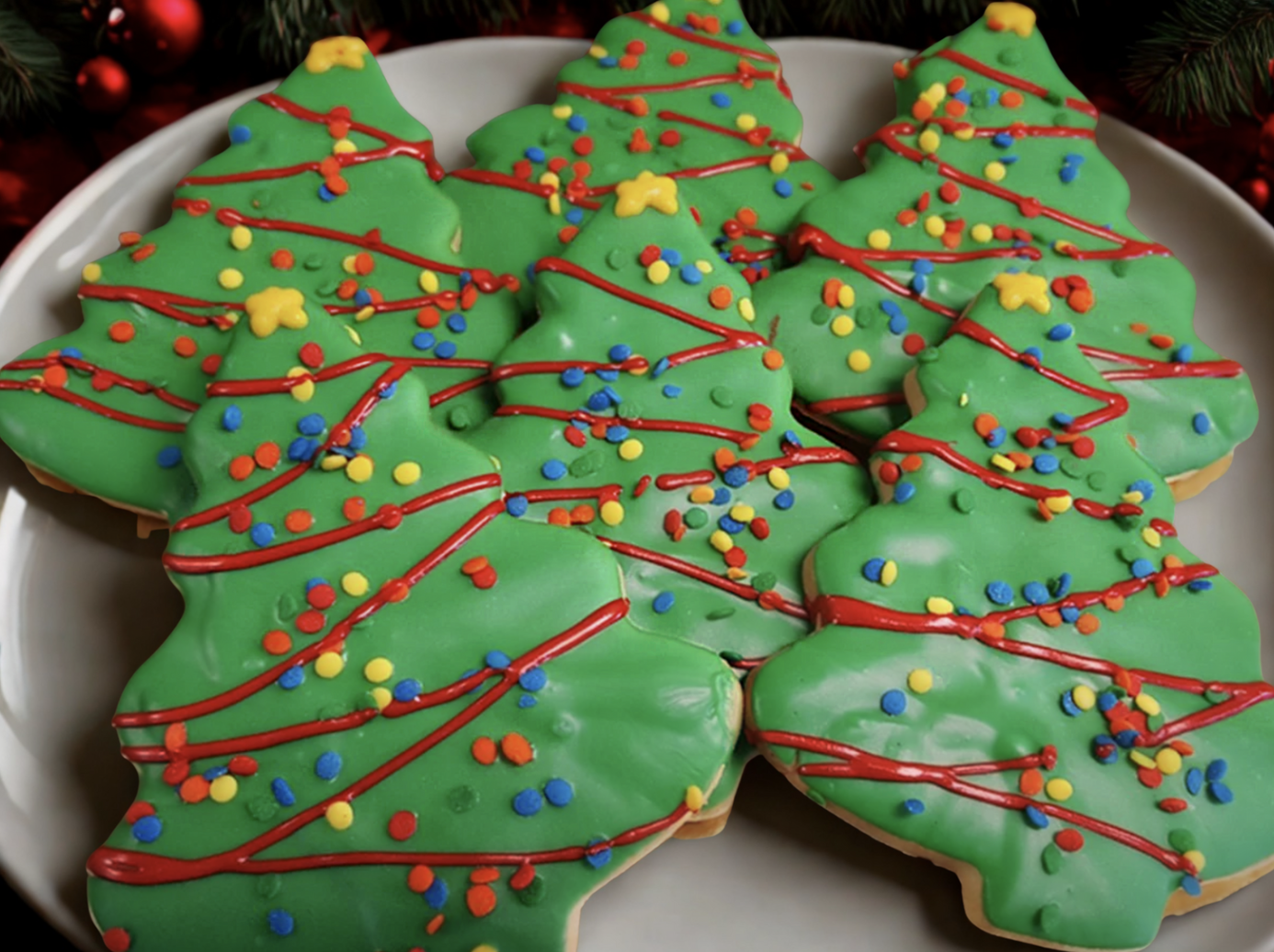 Christmas Tree Sugar Cookies (6)