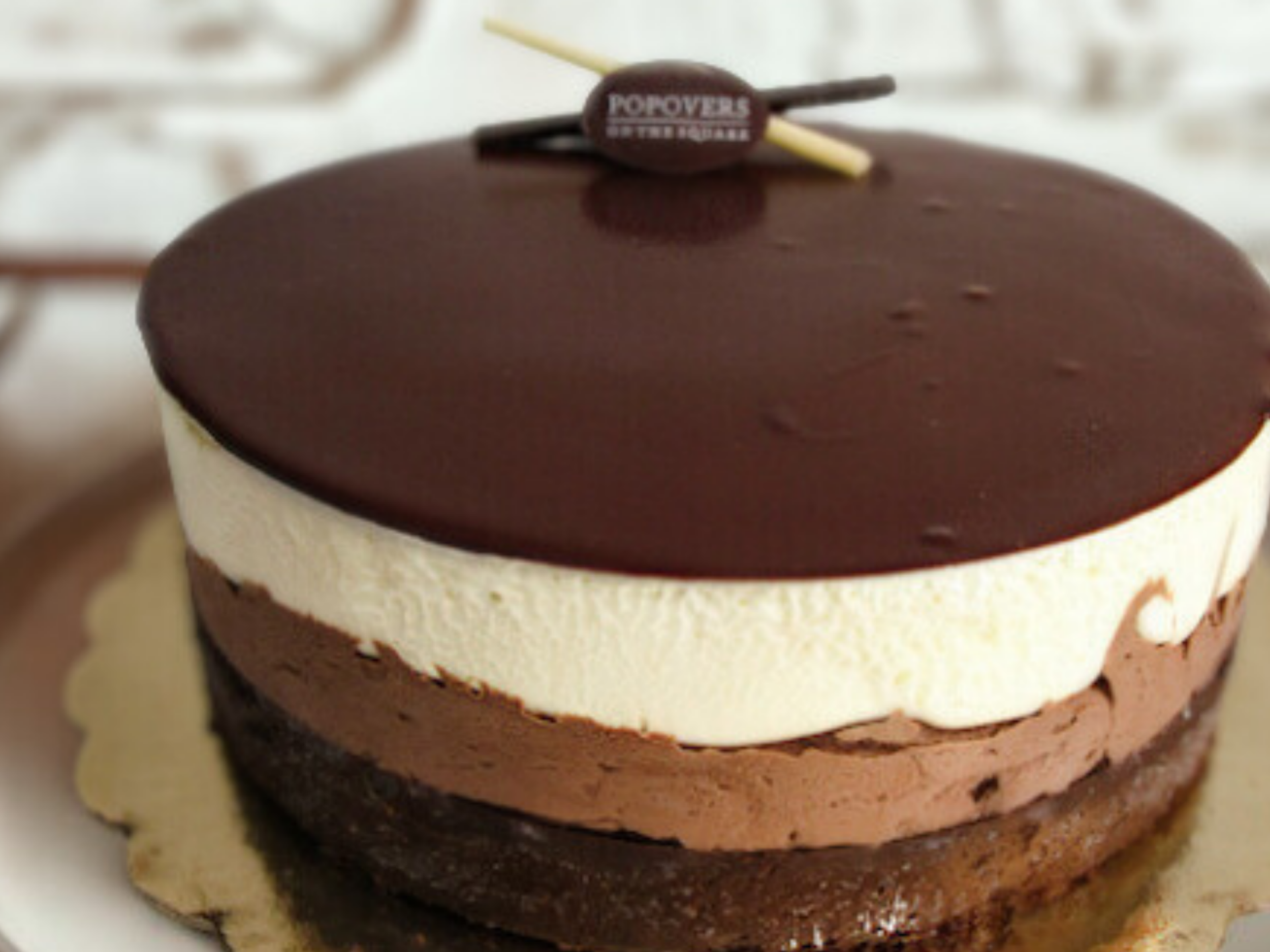 Double Chocolate Mousse Cake