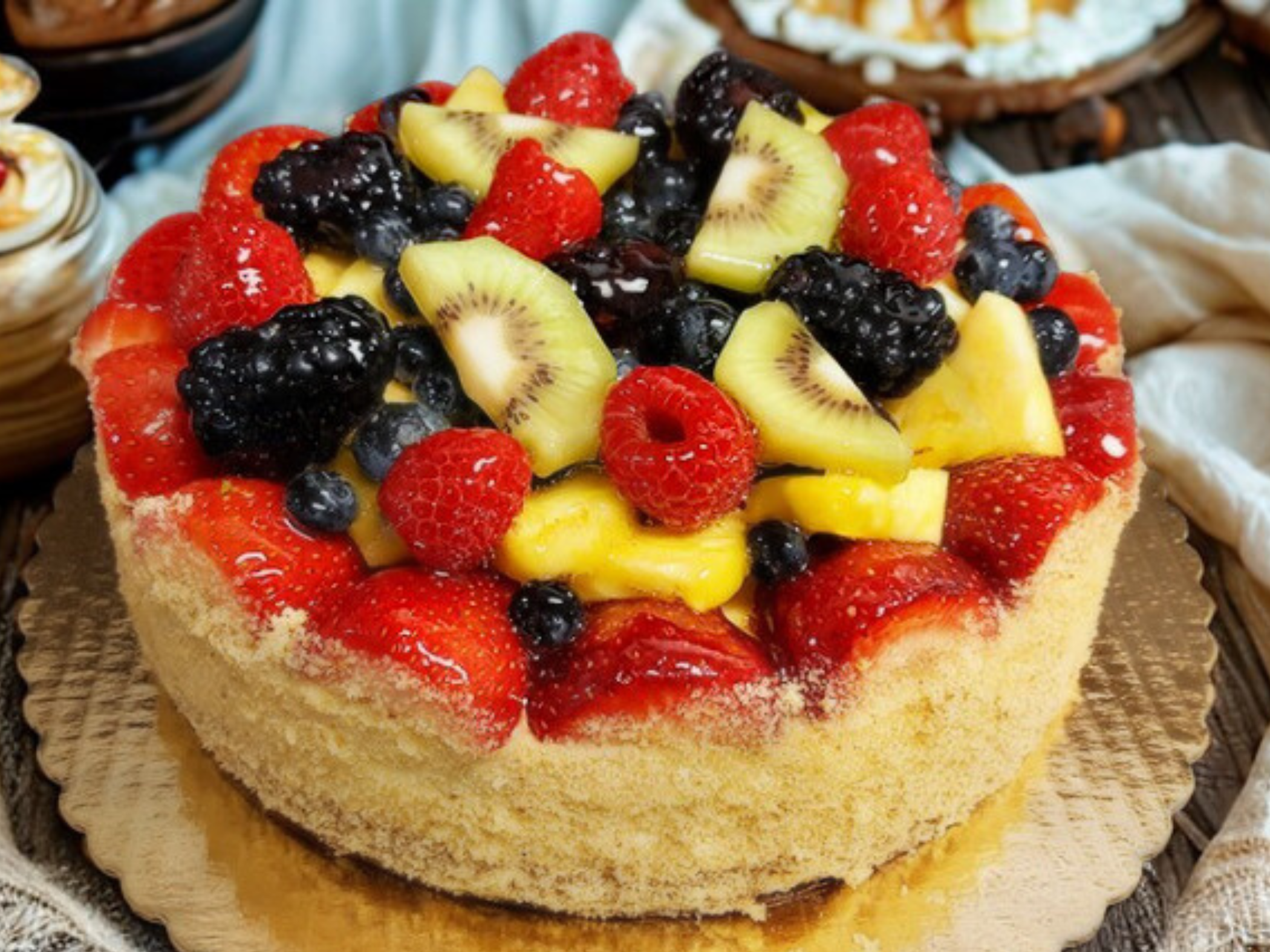 Fresh Fruit Cheesecake