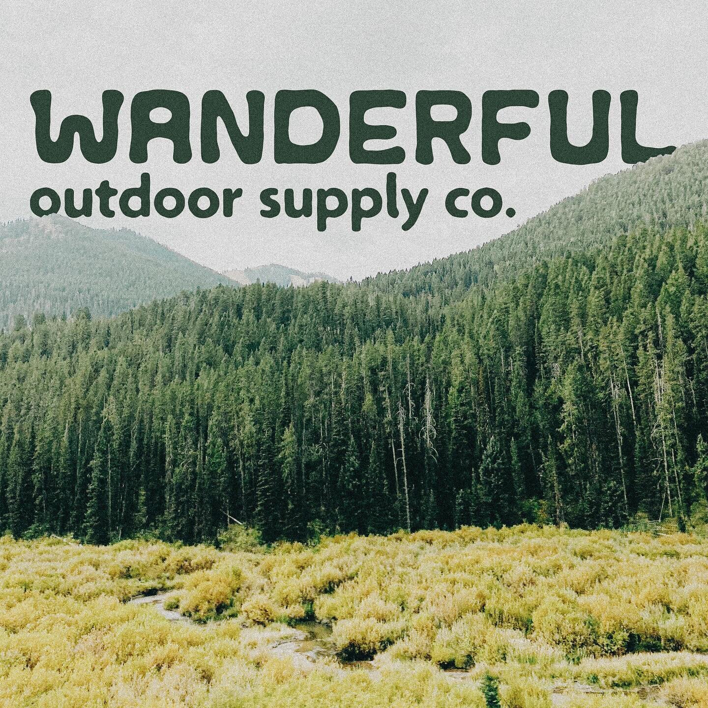 Introducing Wanderful- an outdoors store 🏕️ 

This brief was super fun for the portfolio because I&rsquo;d love to work with an outdoor gear shop one day! This project has hand lettering and illustrations that add such a playful and natural element 