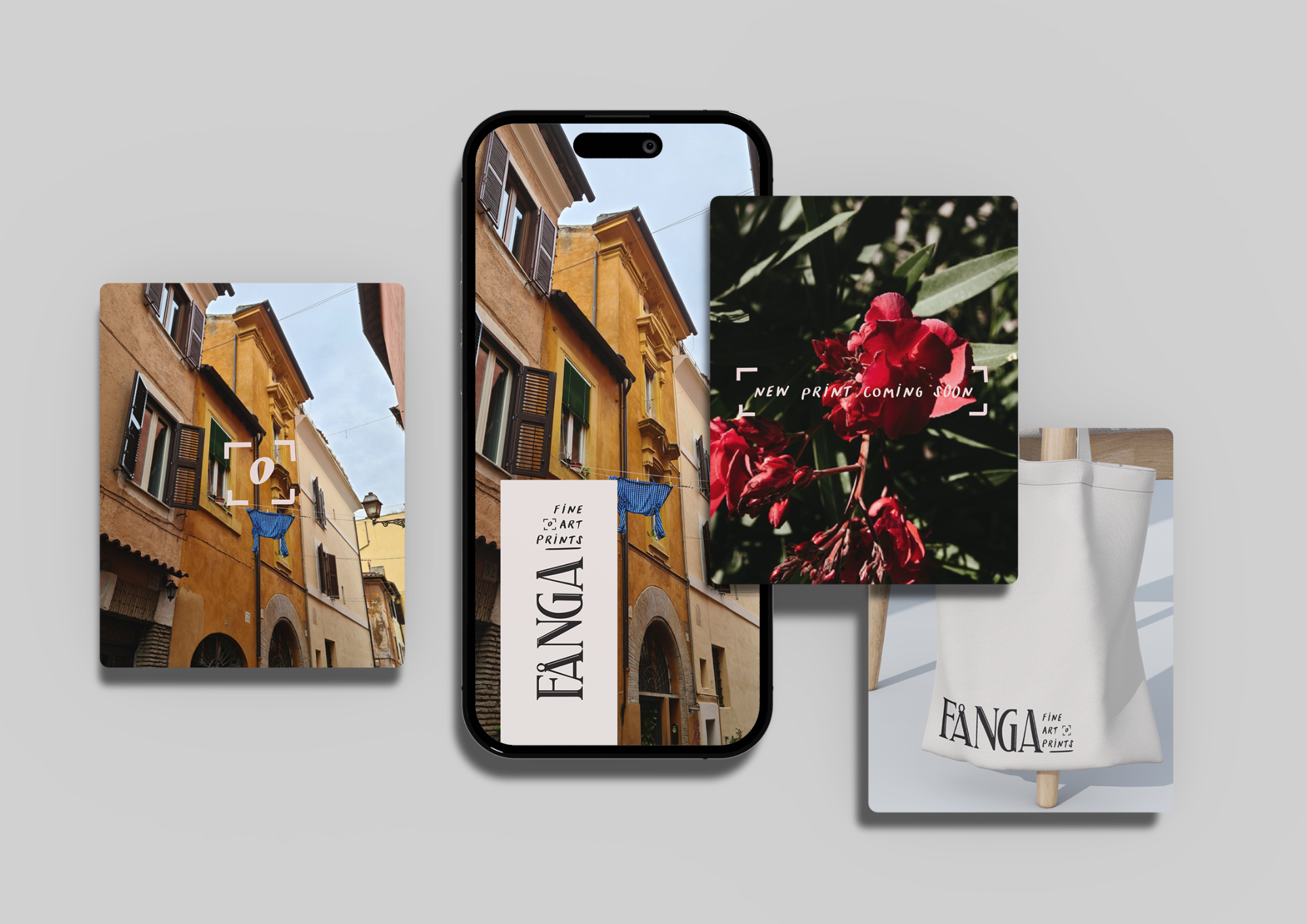 Social media voorbeeld in Fanga huisstijl