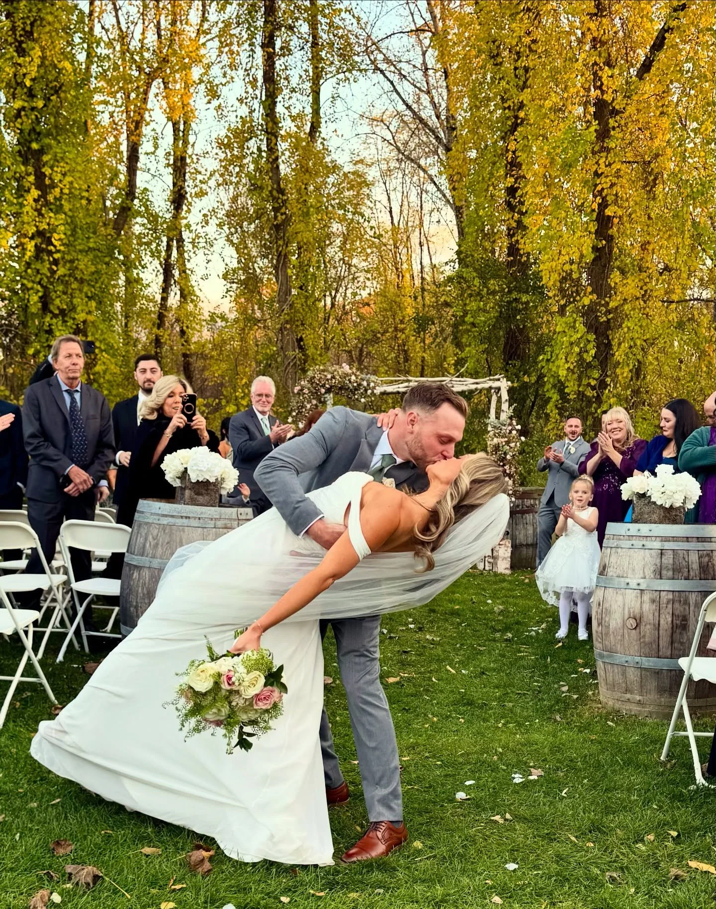 Dipped kisses, golden days, and a forever kind of love 🤍