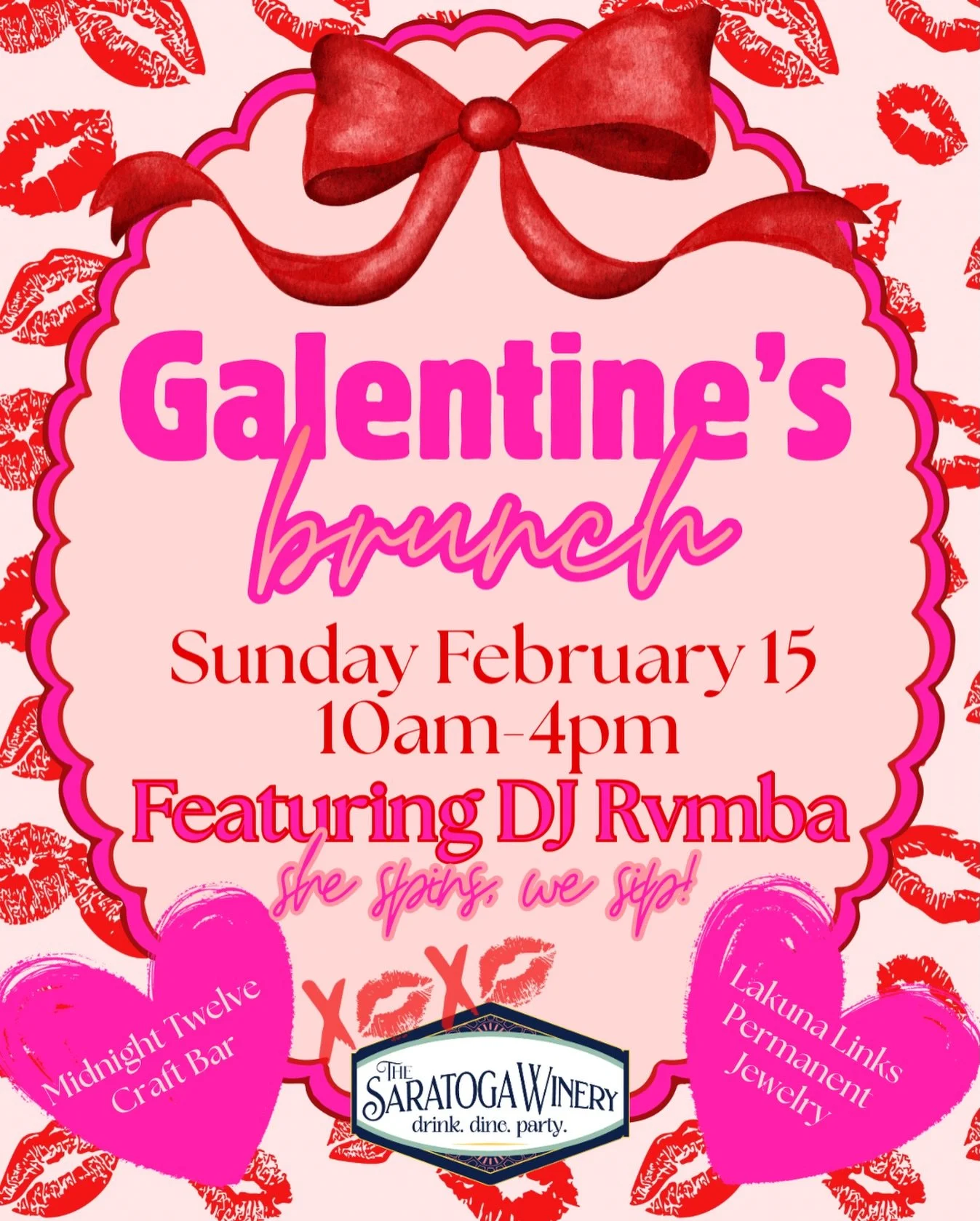 Brunch, beats and besties 💕🥂

Grab your girls and join us for our Galentine&rsquo;s Brunch! A full day of sips, bites, and celebrating your favorite people 💖✨

We&rsquo;ve got @dj_rvmba bringing the the energy and keeping the vibes high while you 