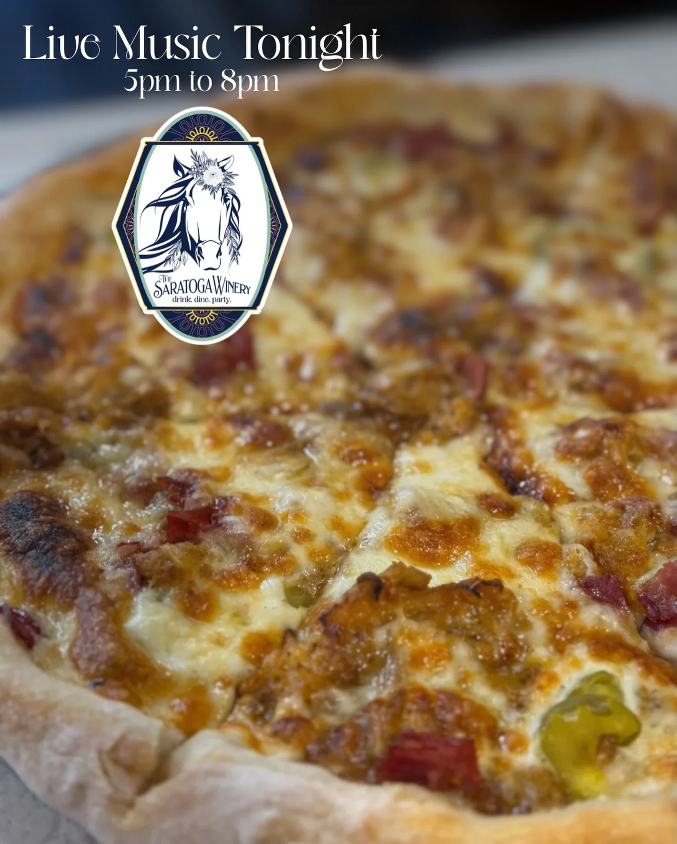 Tonight&rsquo;s lineup: bold flavors and live tunes 🎶🍕

🍕 The Cuban Pizza
Mojo mustard base, hot ham, pulled pork, pickles, mozzarella &amp; gruy&egrave;re. Tangy, melty, savory perfection in every bite 🤤 

🎶 Live music with Art n Shawna setting