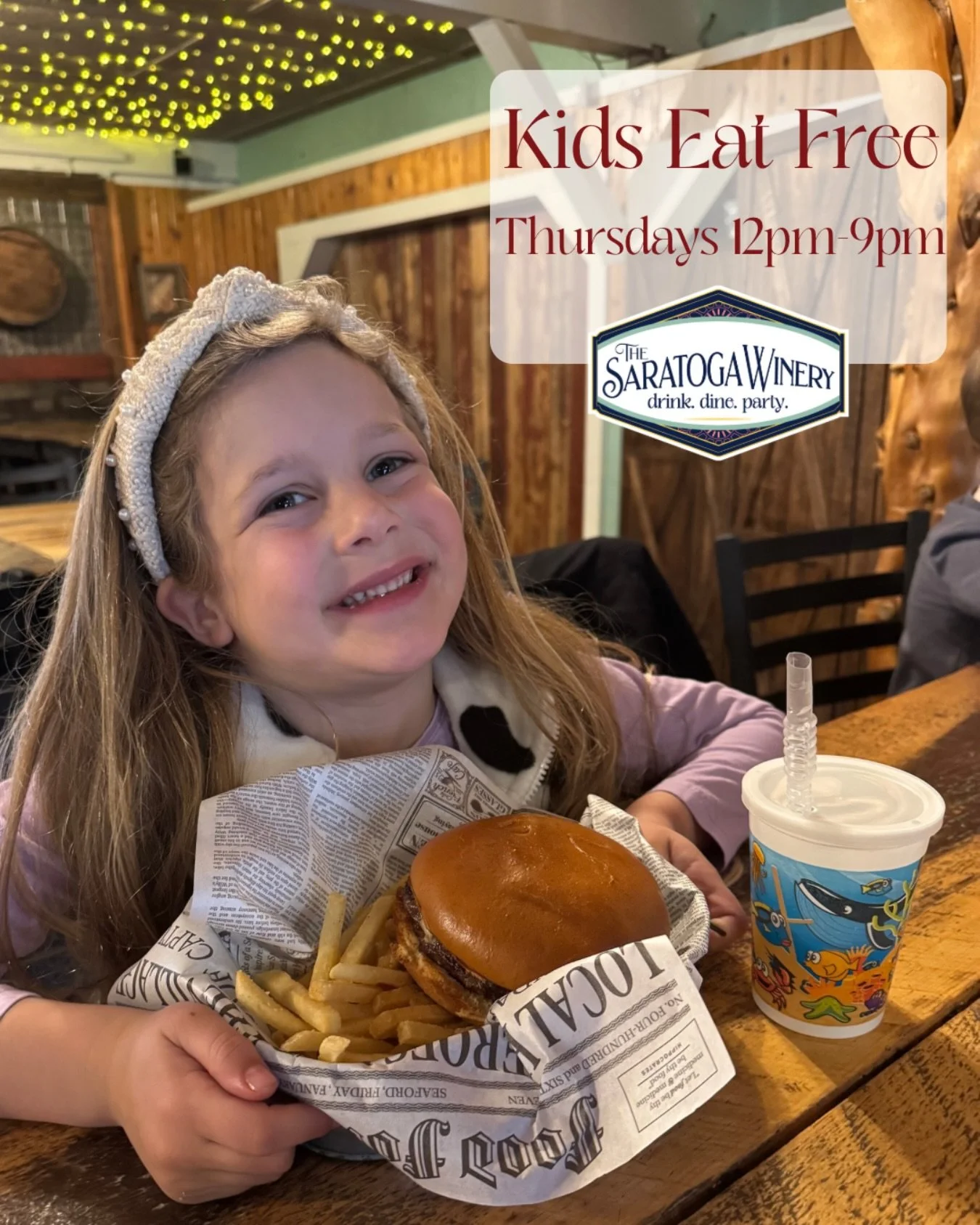 It&rsquo;s that time of the week again! Kids Eat Free - see you tonight 🙌