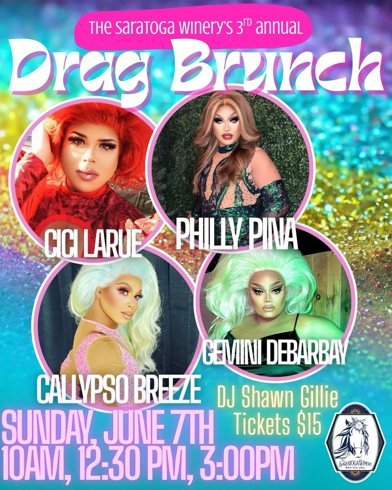 ✨ Sequins, sass, and champagne are BACK, baby ✨

The Saratoga Winery&rsquo;s 3rd Annual Drag Brunch is serving up fierce performances, flowing cocktails, delicious brunch, and the kind of energy you&rsquo;ll be talking about all summer 💋🥂💃

🌈 Sta